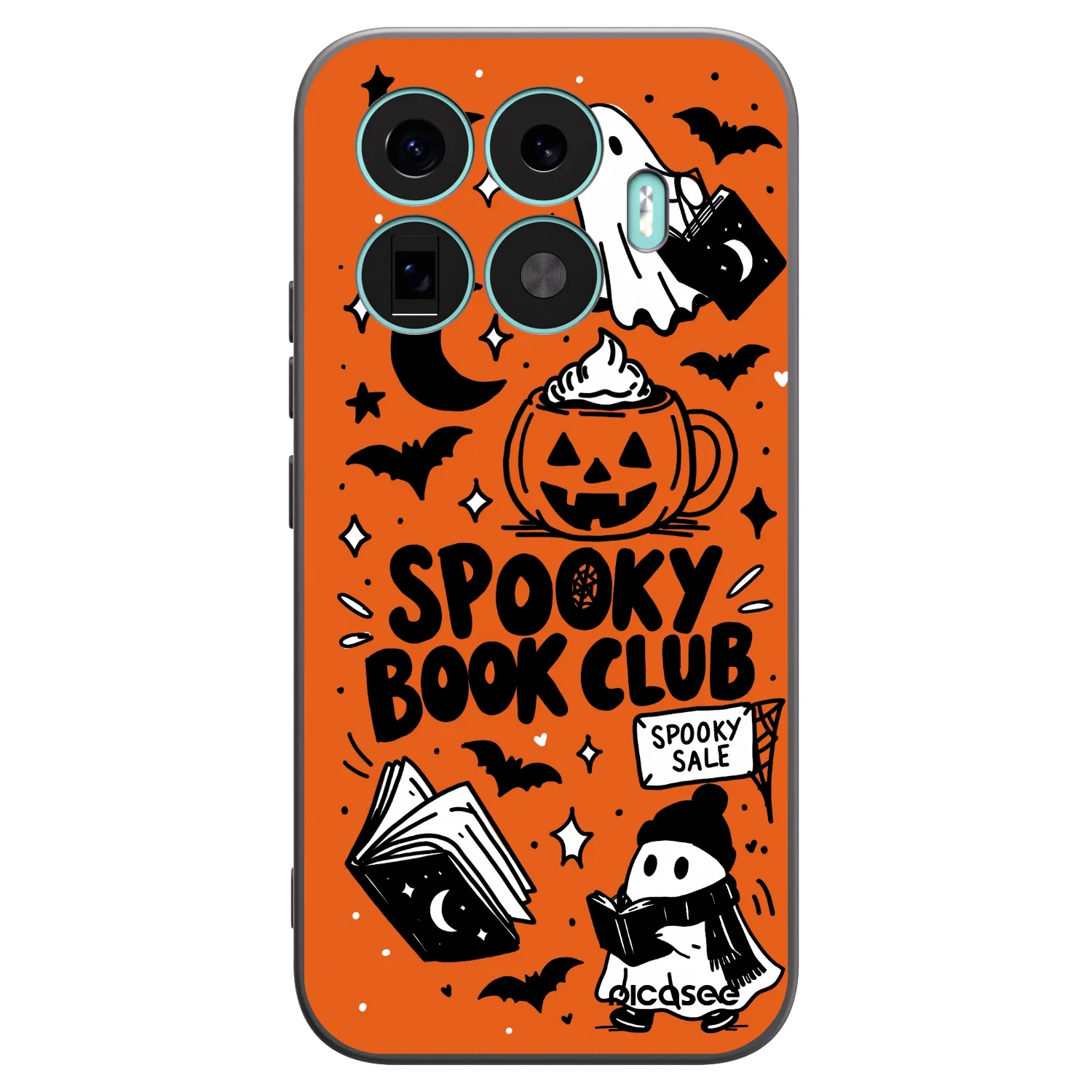 Picasee Xiaomi 17T Hülle - Schwarzes Silikon - Spooky book club