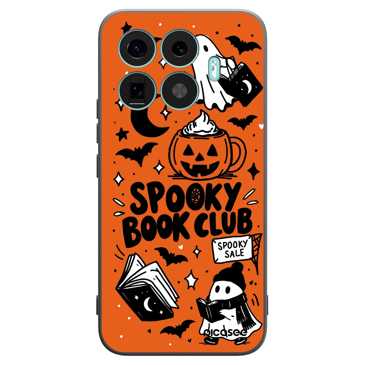Picasee Xiaomi 17T Pro Hülle - Schwarzes Silikon - Spooky book club