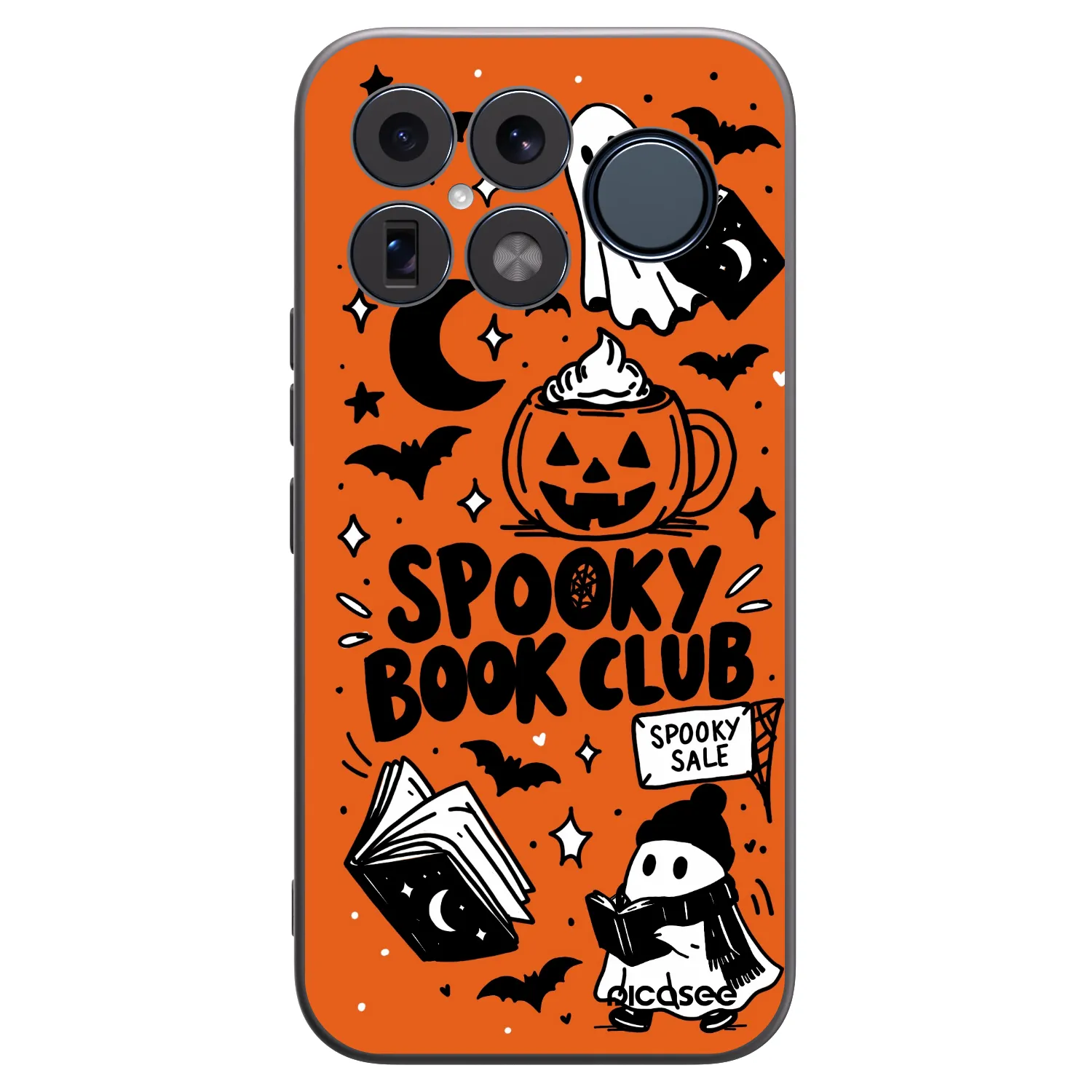 Picasee Xiaomi Poco F8 Ultra Hülle - Schwarzes Silikon - Spooky book club