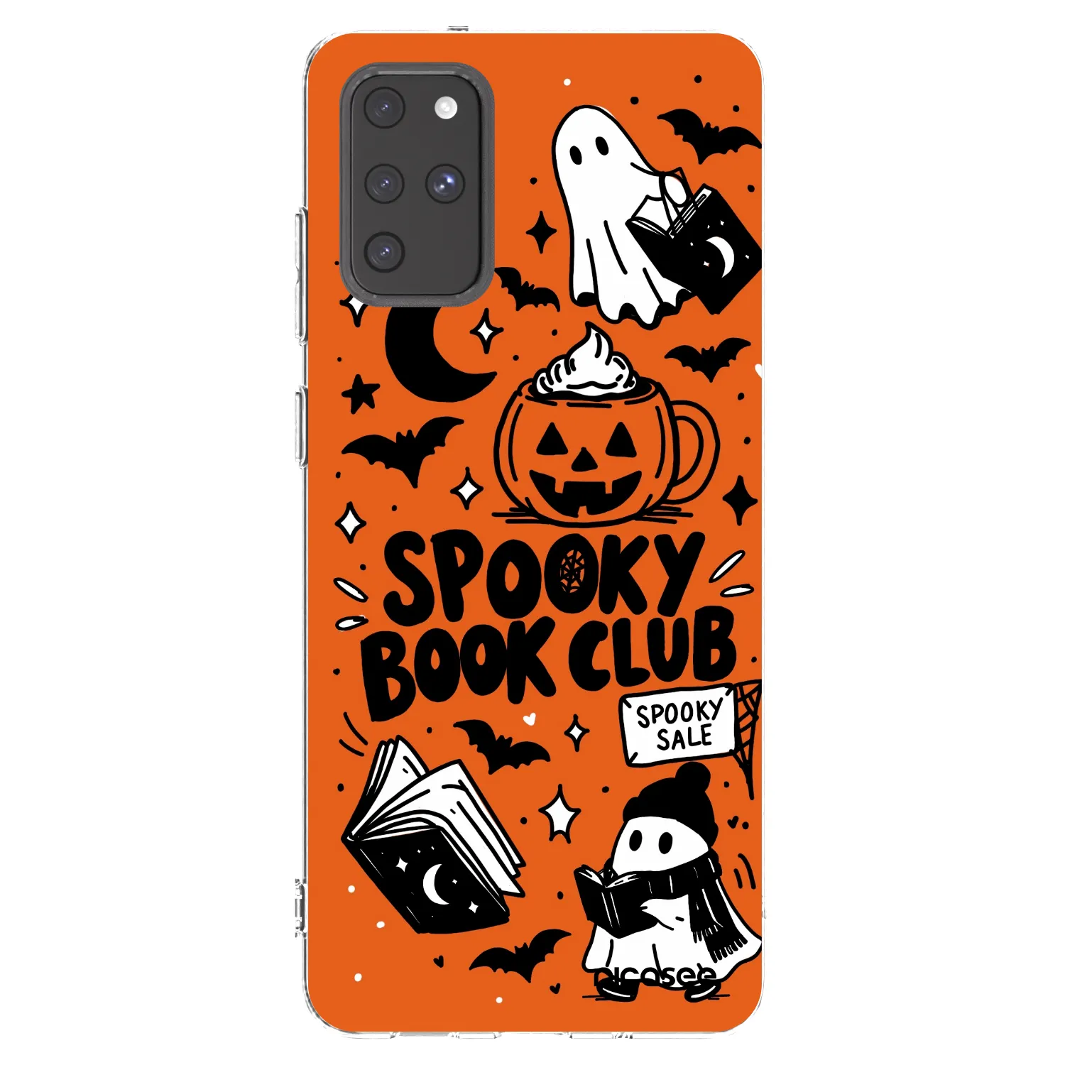 Picasee Samsung Galaxy S20+ G985F Hülle - Transparentes Silikon - Spooky book club