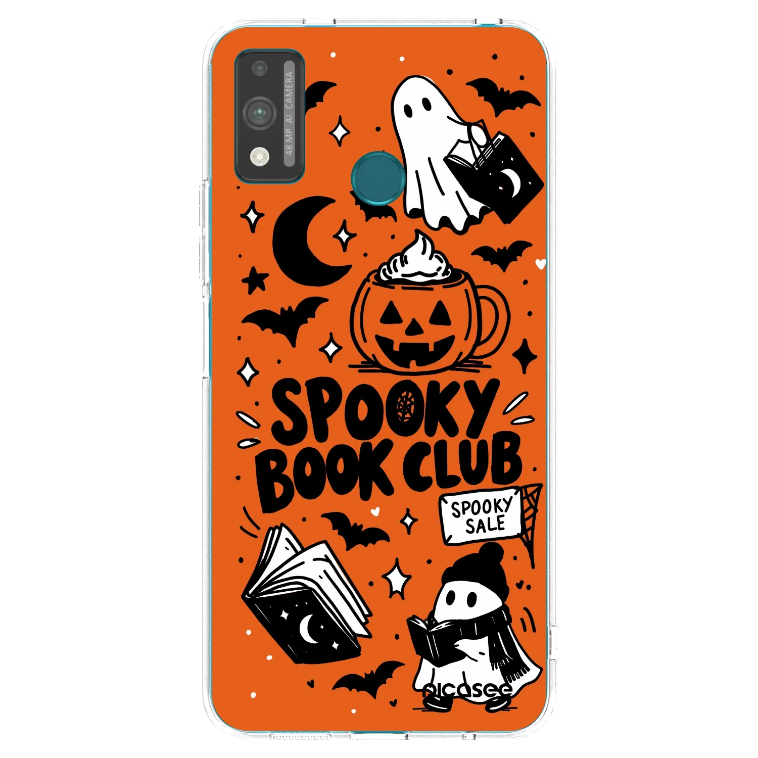 Picasee Honor 9X Lite Hülle - Transparentes Silikon - Spooky book club