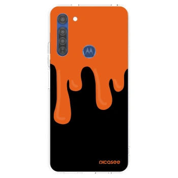 Hülle für Motorola Moto G8 - Orange spooky