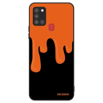 Hülle für Samsung Galaxy A21s - Orange spooky