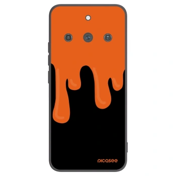 Picasee Realme 11 Pro+ Hülle - Schwarzes Silikon - Orange spooky