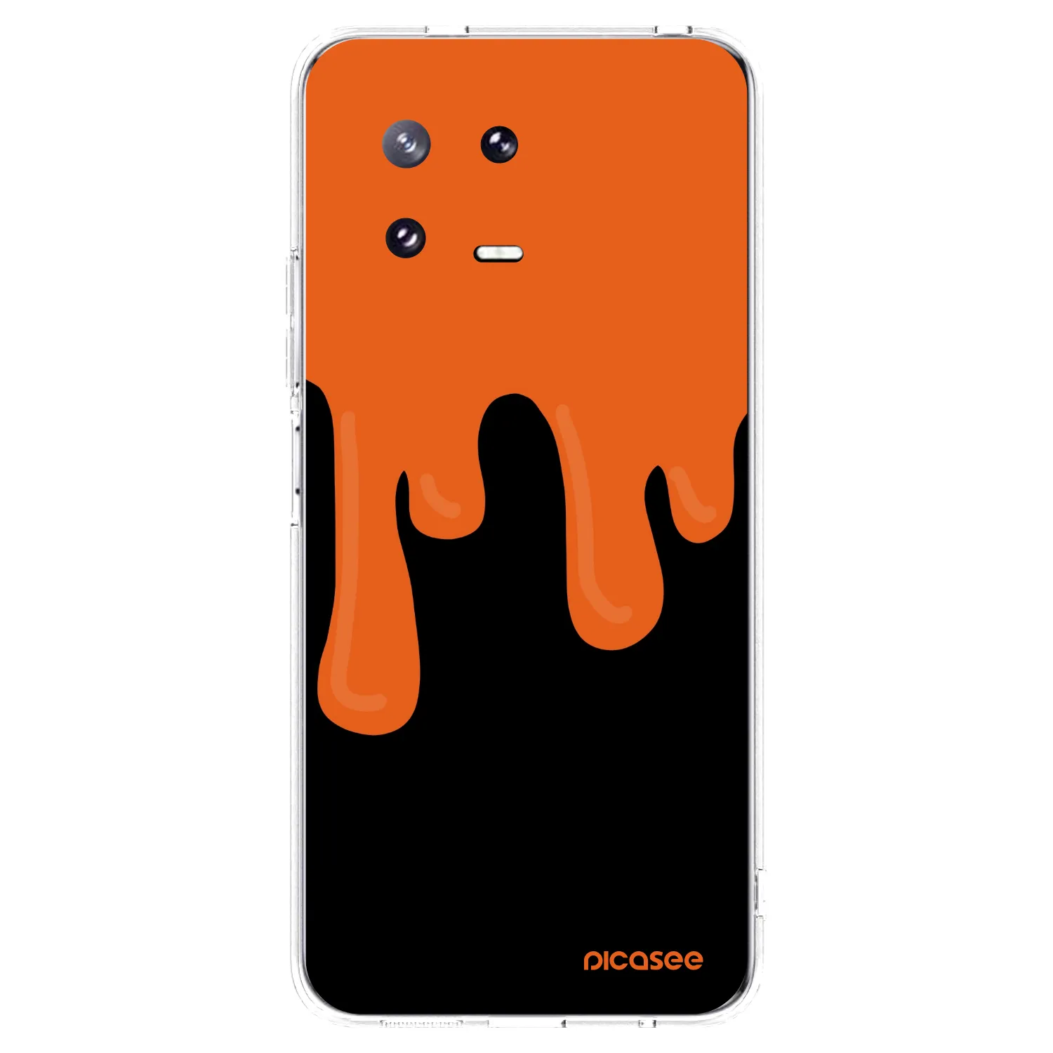 Picasee Xiaomi 13 Pro Hülle - Transparentes Silikon - Orange spooky