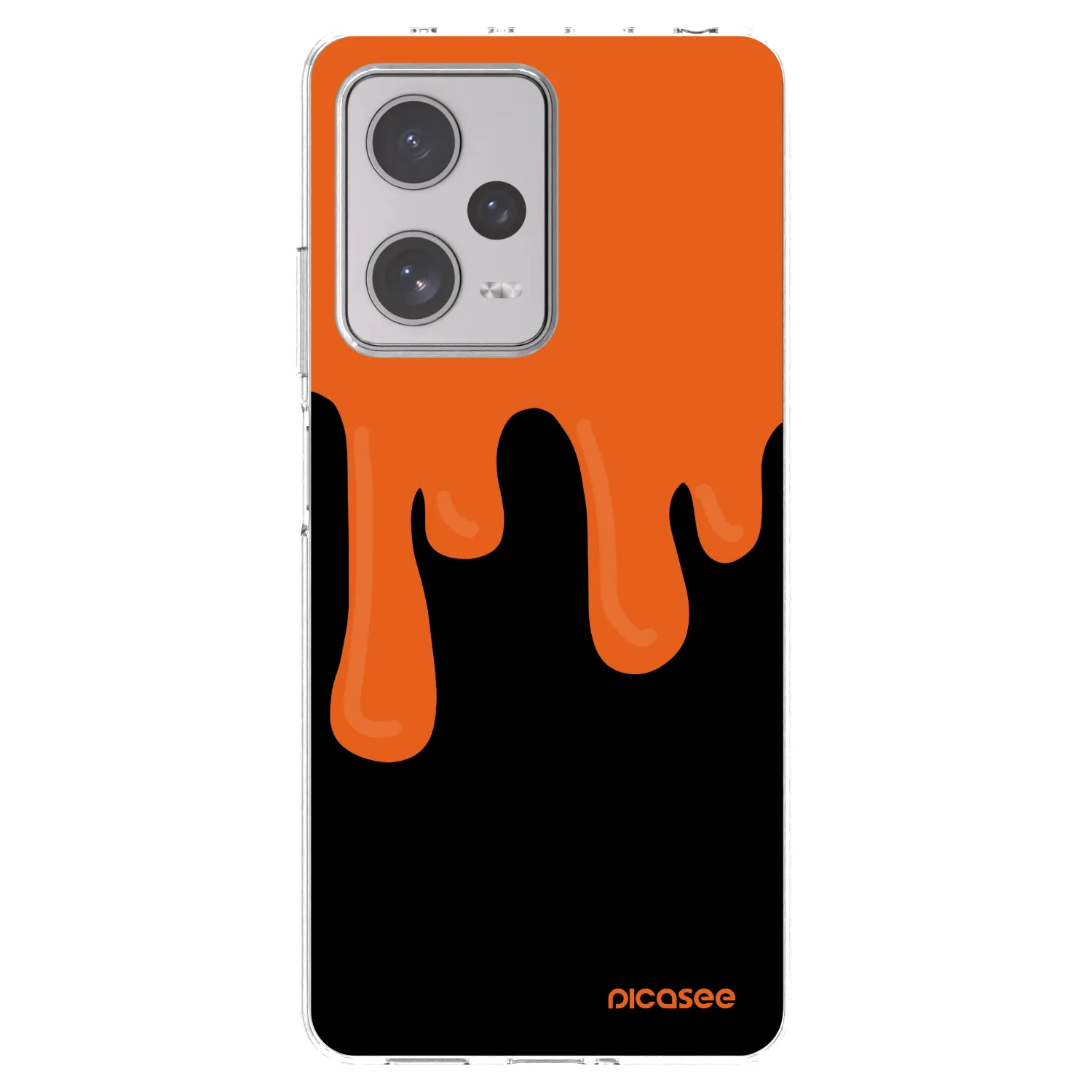 Picasee Xiaomi Redmi Note 12 Pro+ 5G Hülle - Transparentes Silikon - Orange spooky