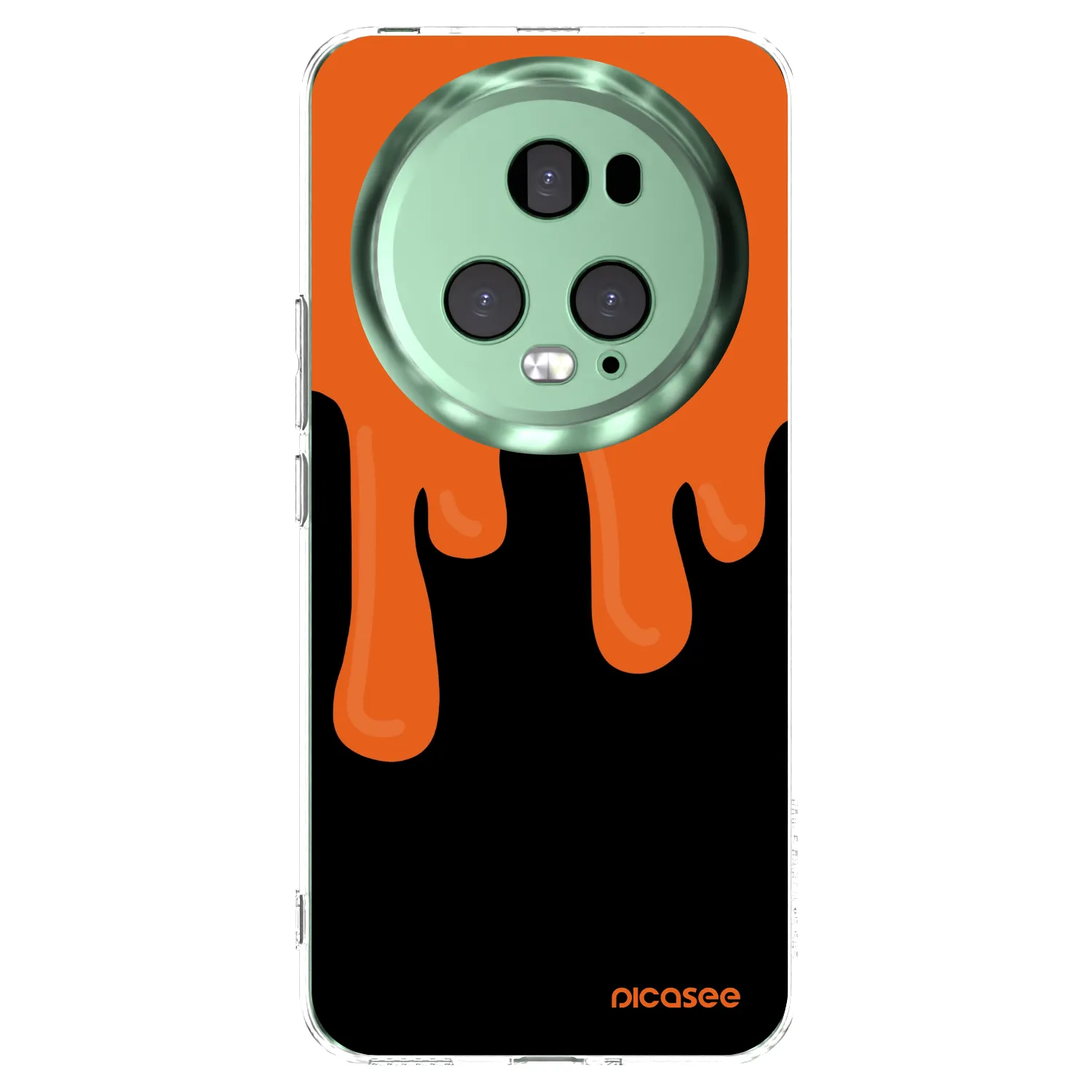 Picasee Honor Magic5 Pro Hülle - Transparentes Silikon - Orange spooky