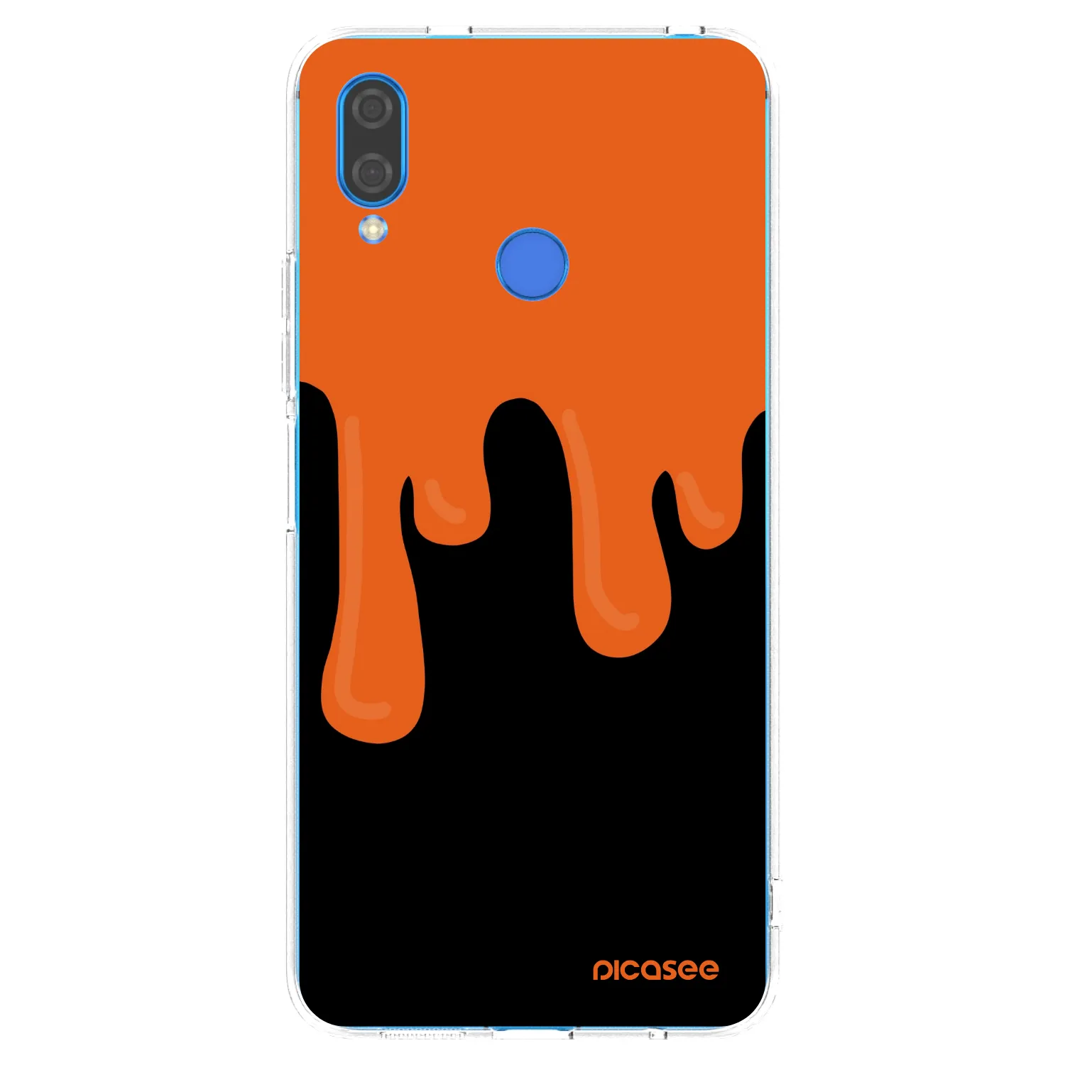 Picasee Huawei Nova 3 Hülle - Transparentes Silikon - Orange spooky