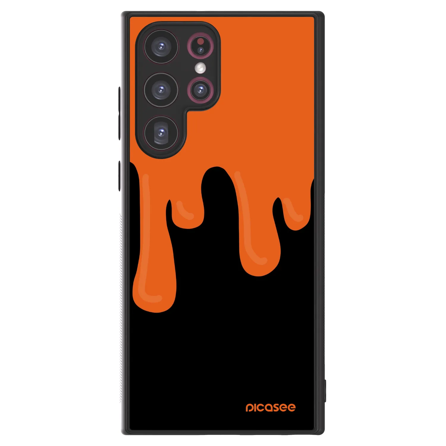 Picasee ULTIMATE CASE PowerShare für Samsung Galaxy S22 Ultra 5G - Orange spooky