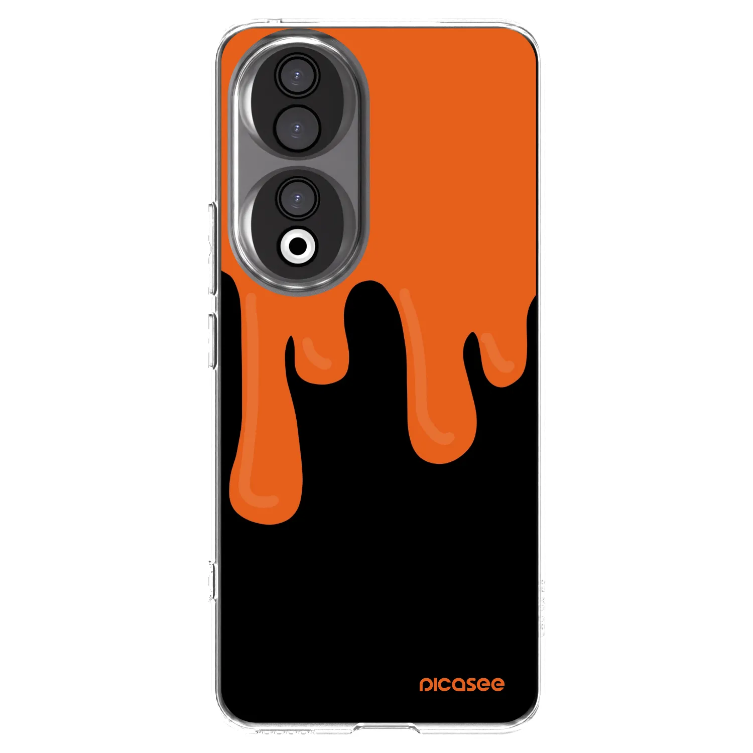 Picasee Honor 90 5G Hülle - Transparentes Silikon - Orange spooky