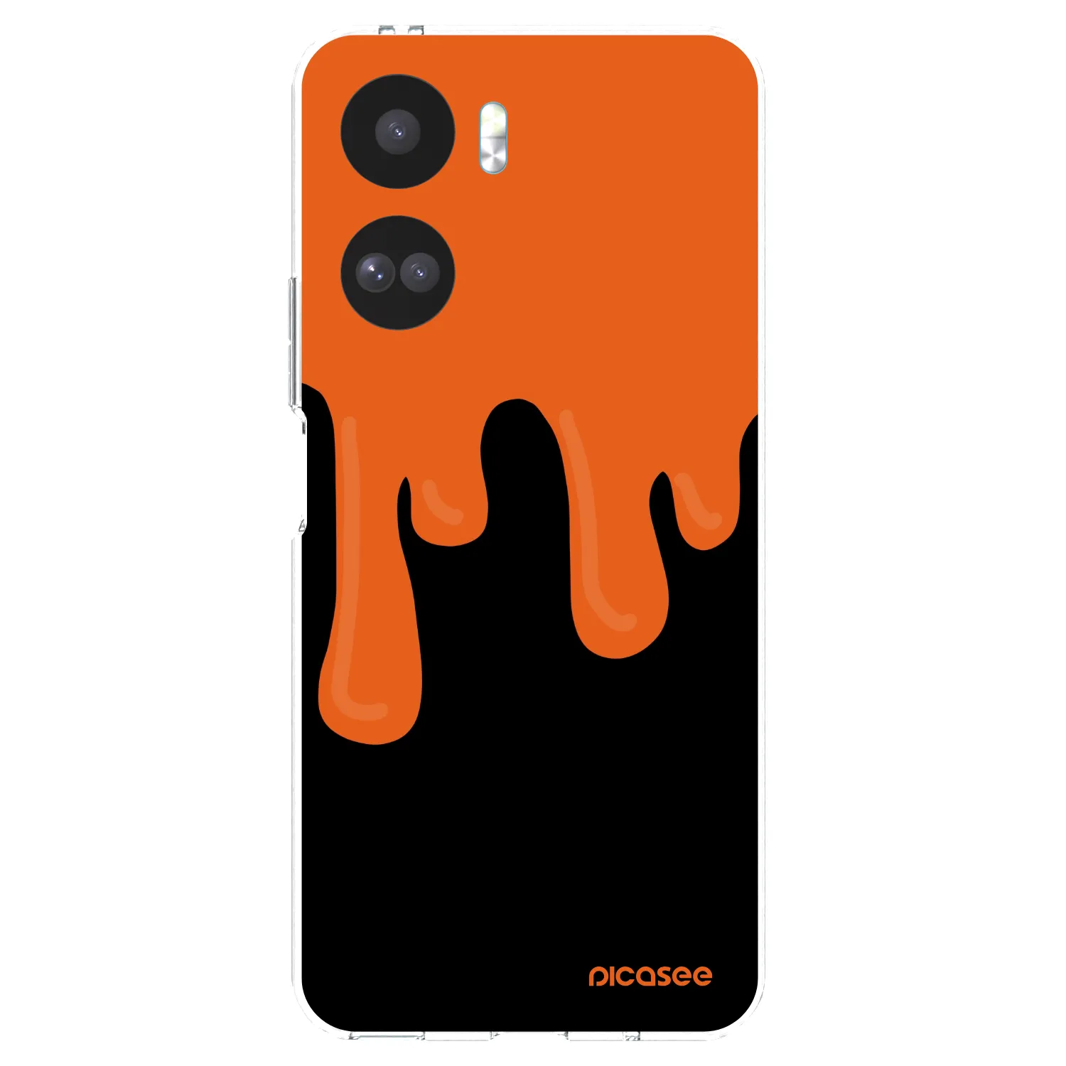 Picasee Honor 90 Lite 5G Hülle - Transparentes Silikon - Orange spooky