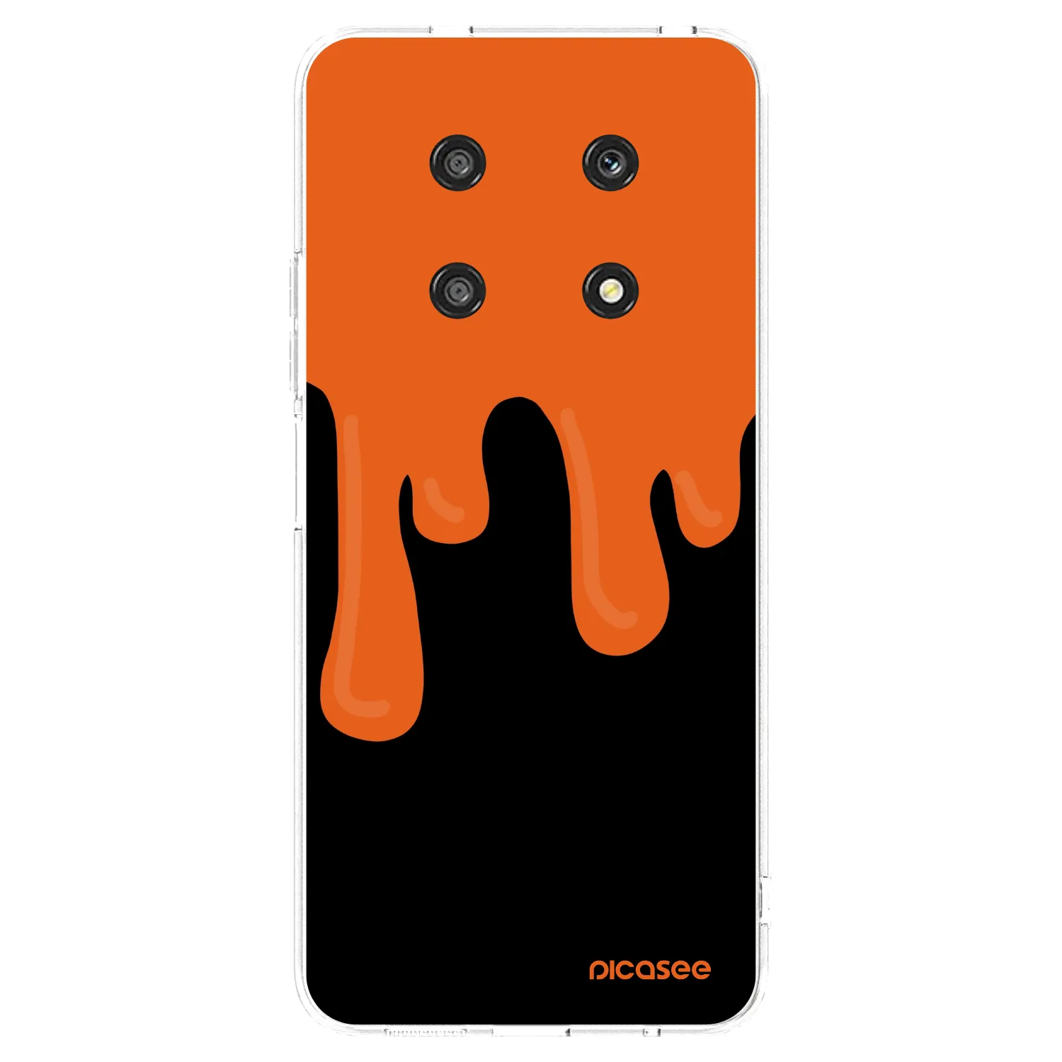 Picasee Honor Magic4 Lite 5G Hülle - Transparentes Silikon - Orange spooky