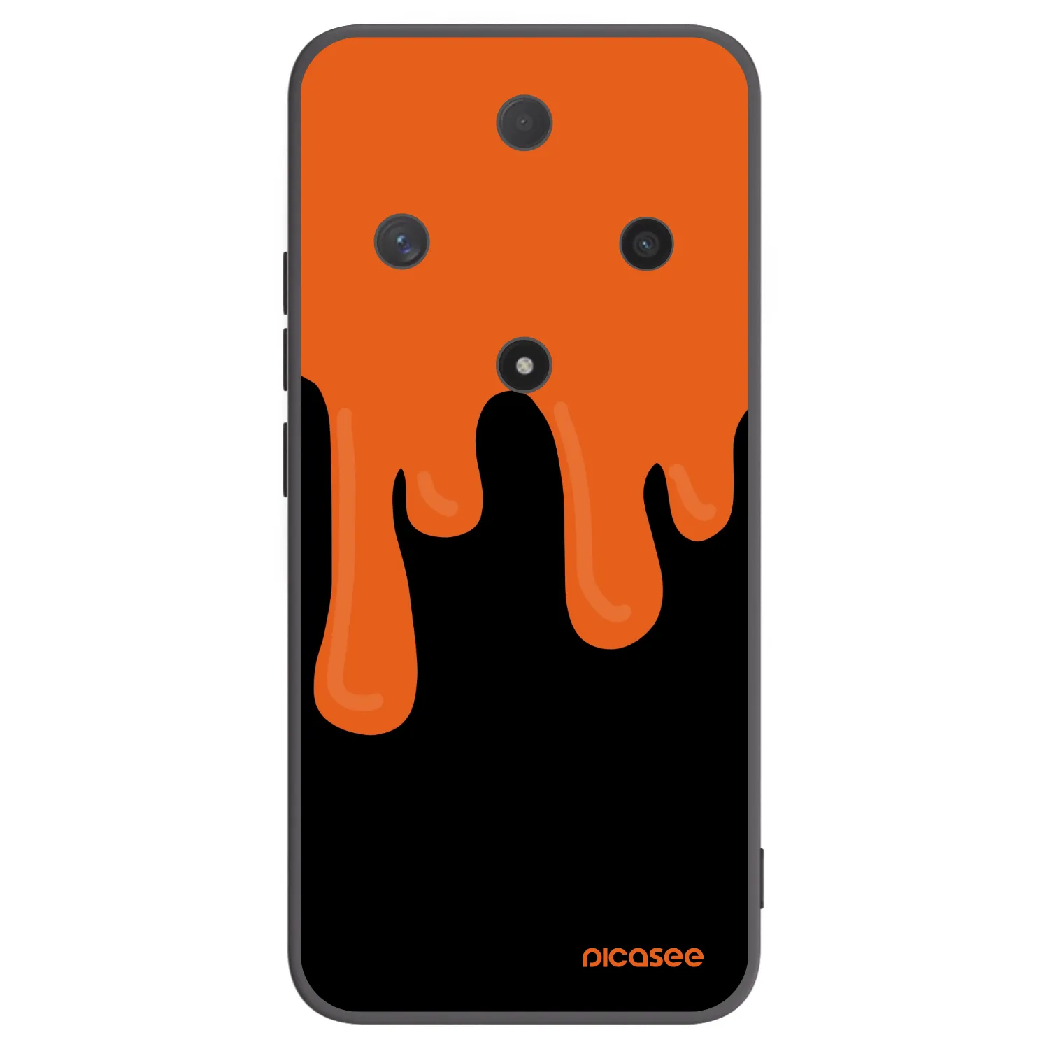 Picasee Honor Magic6 Lite 5G Hülle - Schwarzes Silikon - Orange spooky