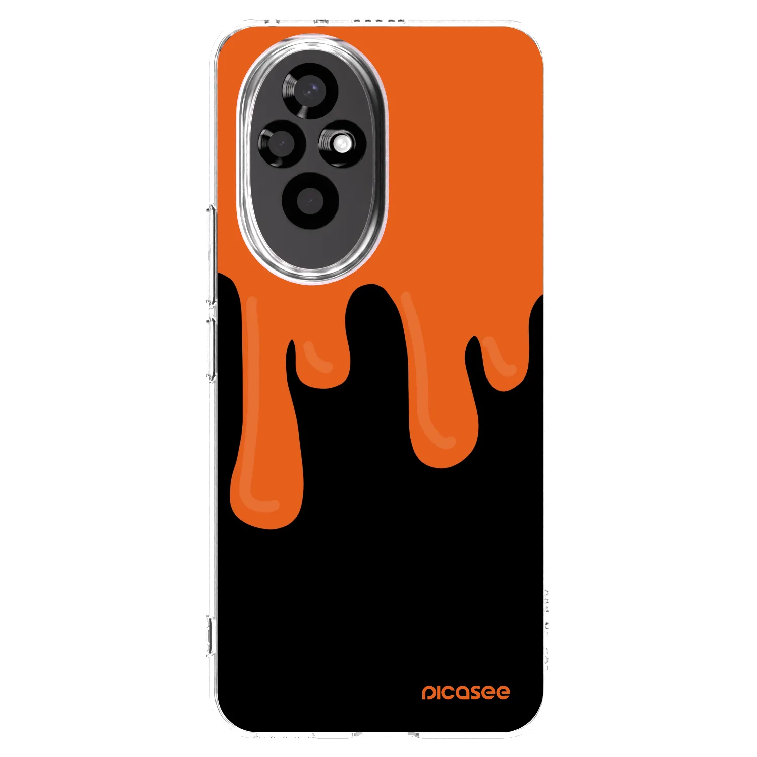 Picasee Honor 200 5G Hülle - Transparentes Silikon - Orange spooky