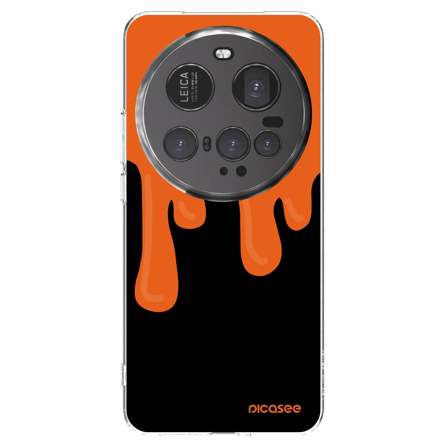 Picasee Xiaomi 15 Ultra Hülle - Transparentes Silikon - Orange spooky