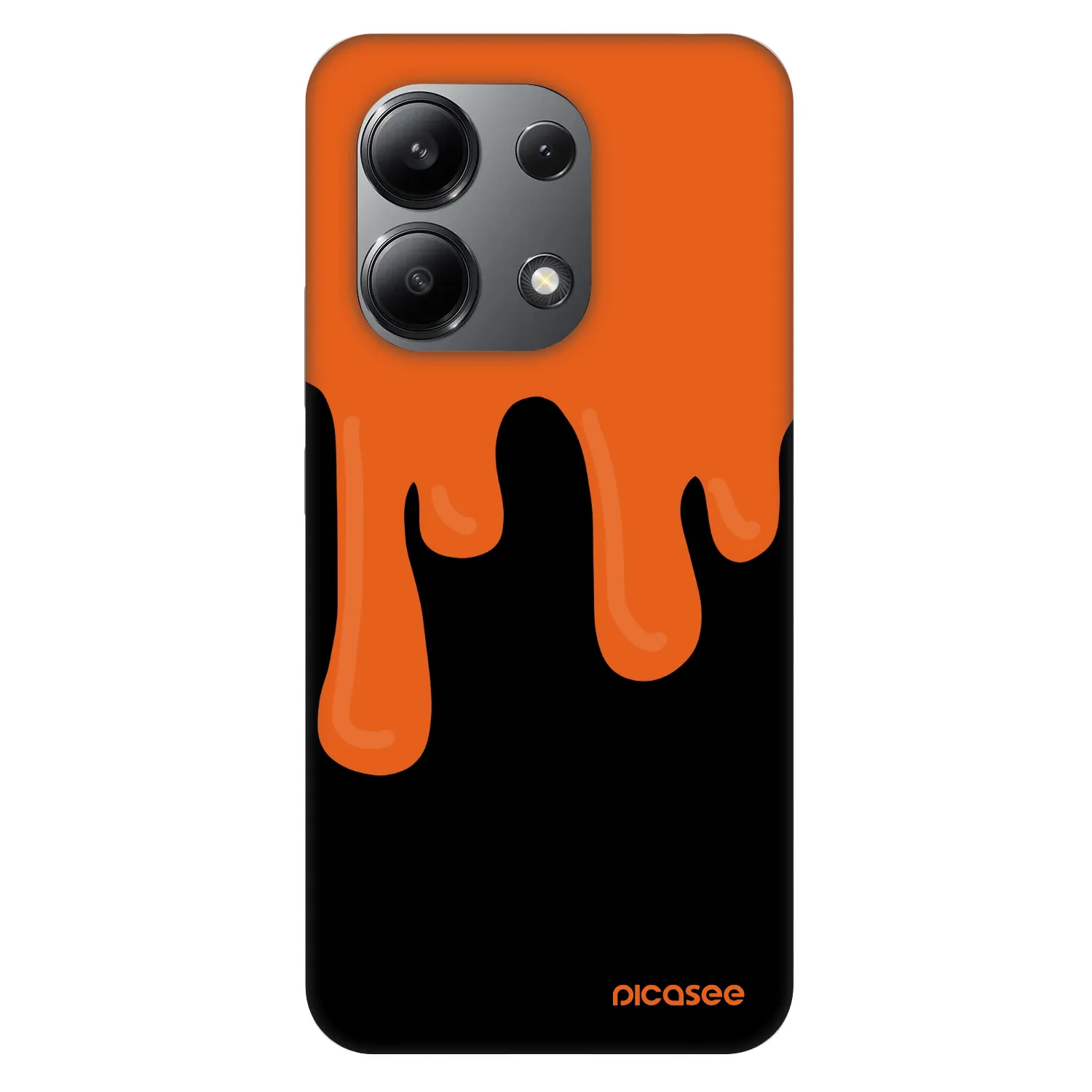 Picasee Fashion Case für Xiaomi Redmi Note 13 4G - Orange spooky