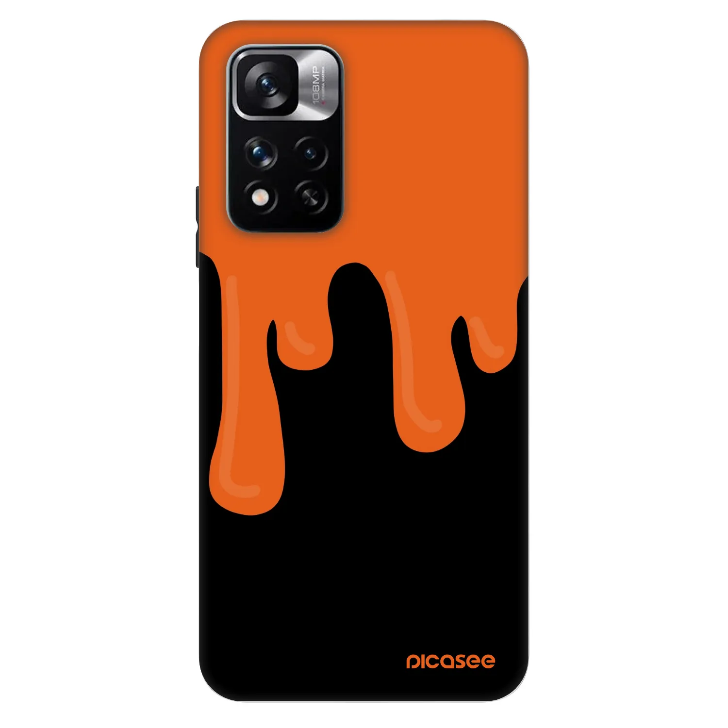 Picasee Fashion Case für Xiaomi Redmi Note 11 Pro - Orange spooky