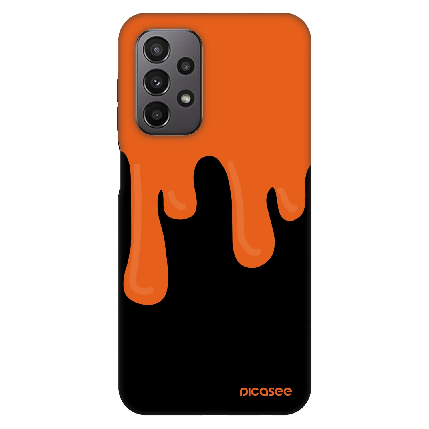 Picasee Fashion Case für Samsung Galaxy A23 A235F 4G - Orange spooky