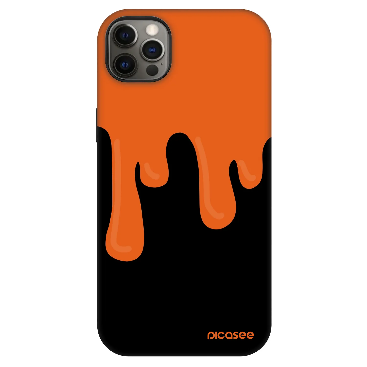 Picasee Fashion Case MagSafe für Apple iPhone 12 Pro Max - Orange spooky