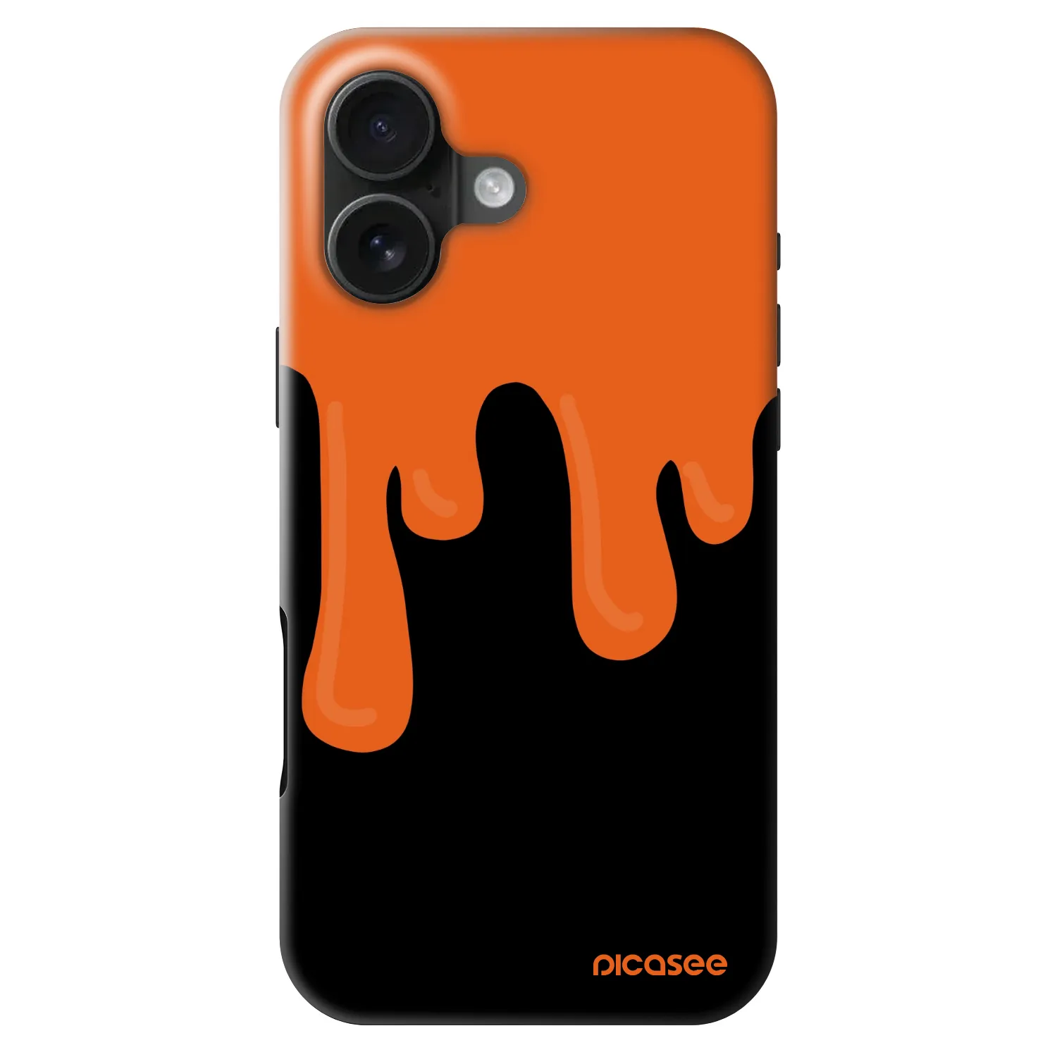 Picasee Fashion Case MagSafe für Apple iPhone 16 - Orange spooky