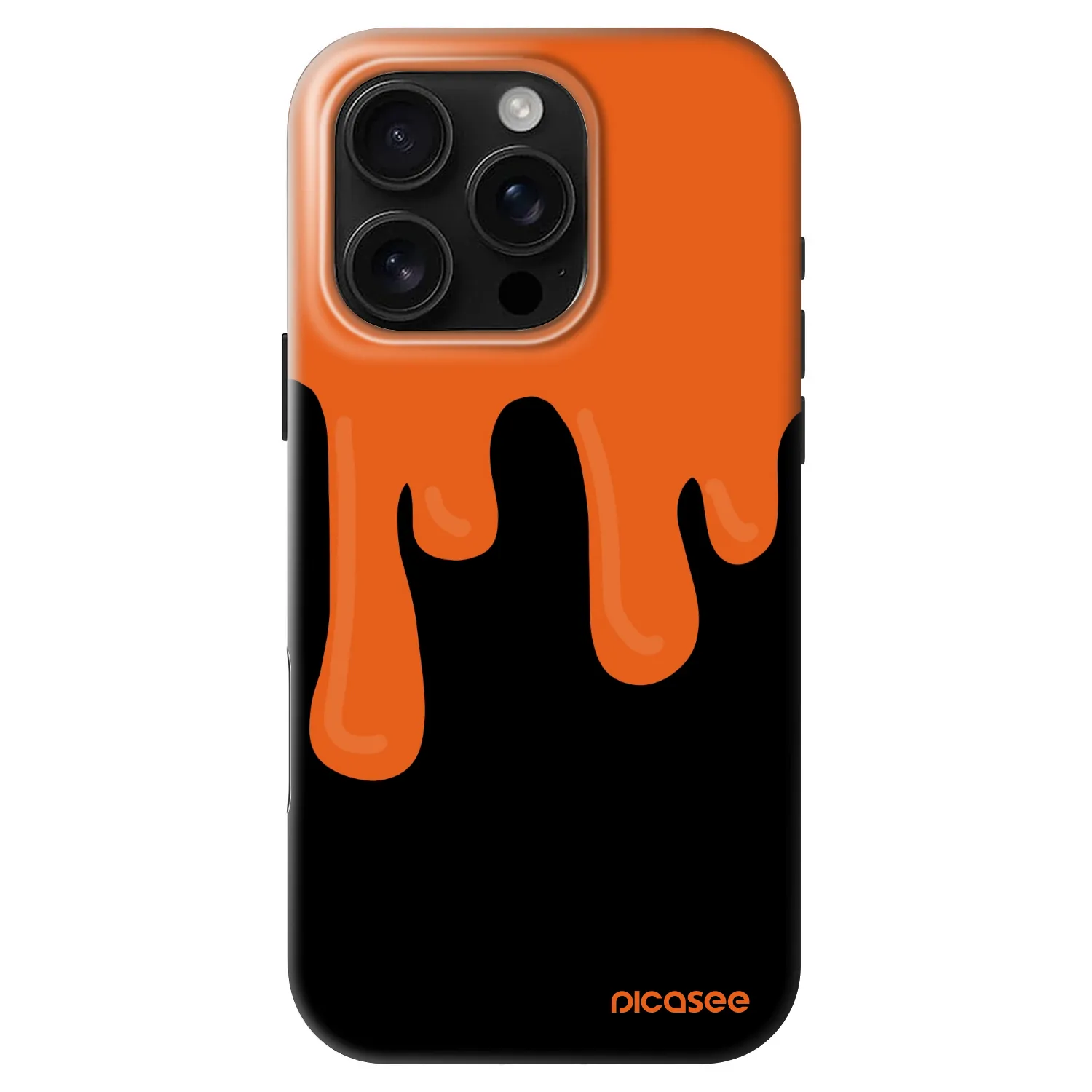 Picasee Fashion Case MagSafe für Apple iPhone 16 Pro - Orange spooky