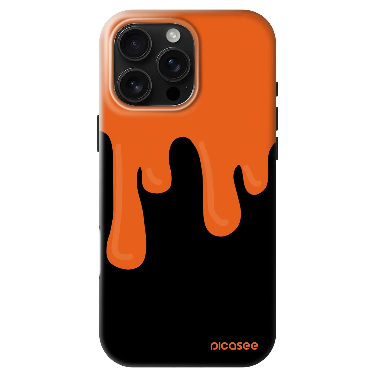 Picasee Fashion Case MagSafe für Apple iPhone 16 Pro Max - Orange spooky