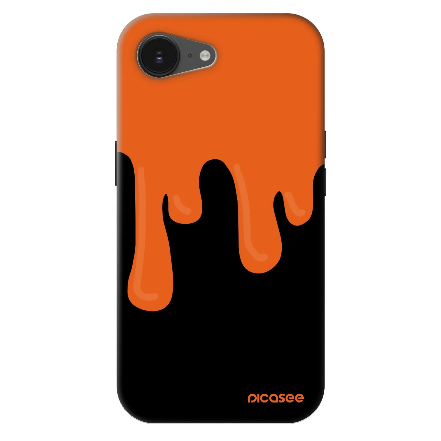 Picasee Fashion Case MagSafe für Apple iPhone 16e - Orange spooky
