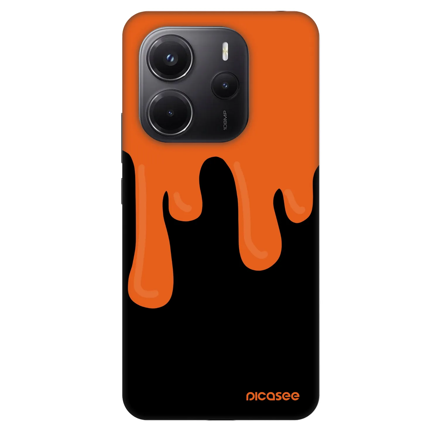 Picasee Fashion Case für Xiaomi Redmi Note 14 4G - Orange spooky