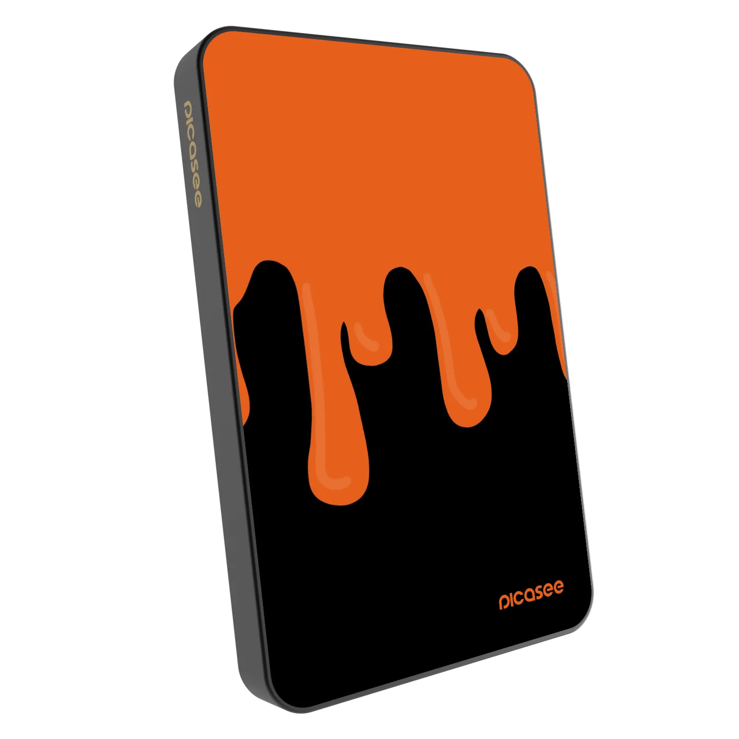 Picasee Powerbank mit MagSafe 5 000 mAh Grau - Orange spooky