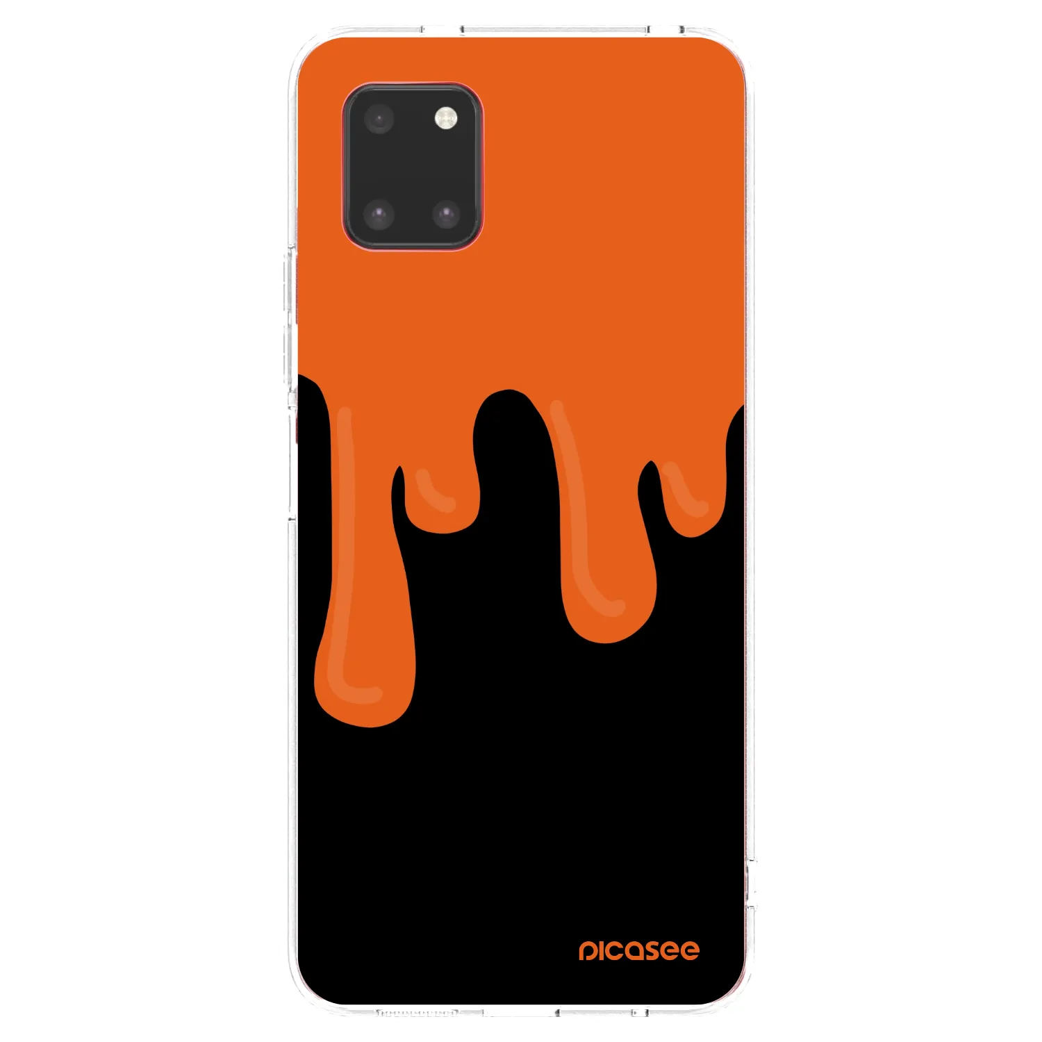 Picasee Samsung Galaxy Note 10 Lite N770F Hülle - Transparentes Silikon - Orange spooky