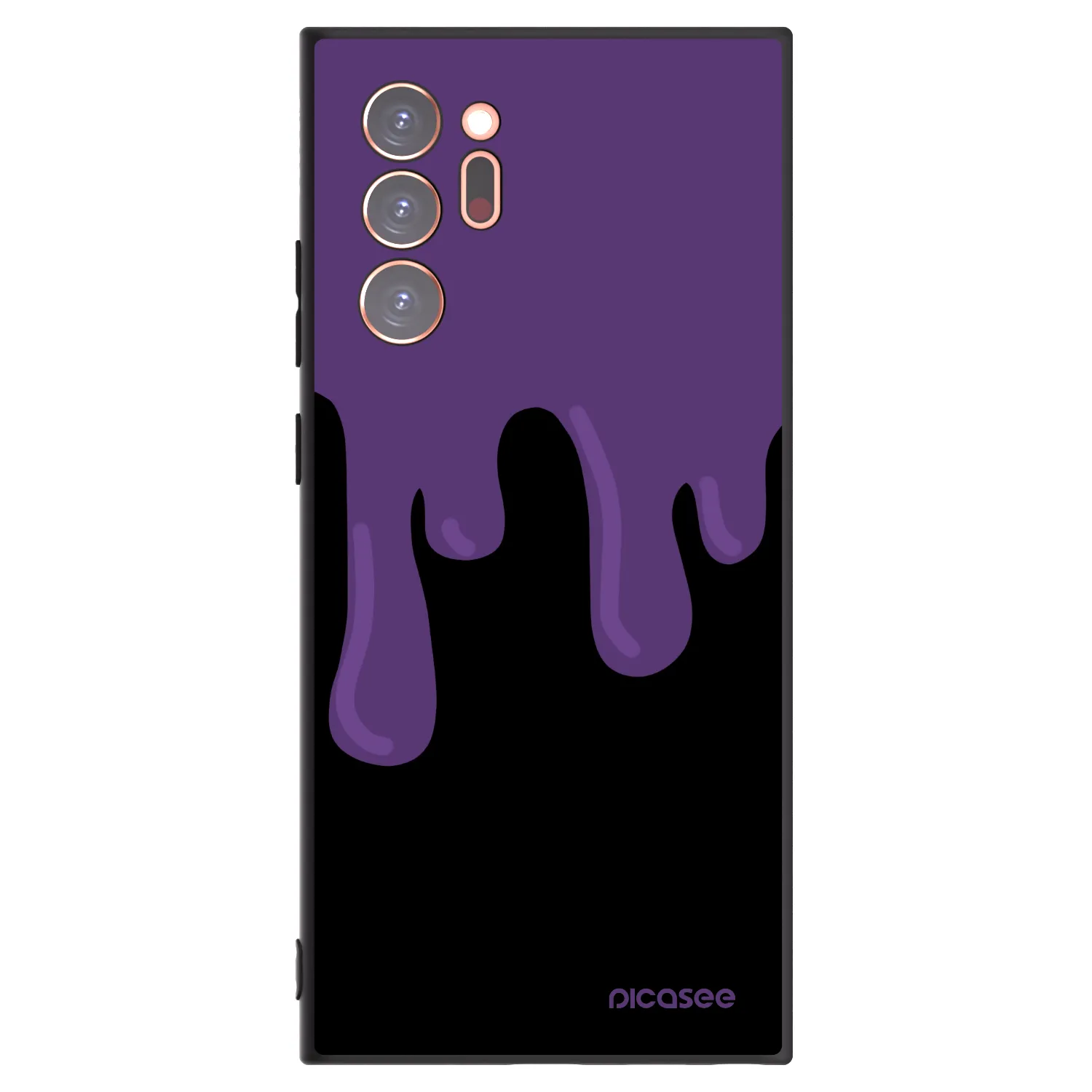 Picasee Samsung Galaxy Note 20 Ultra Hülle - Schwarzes Silikon - Purple spooky