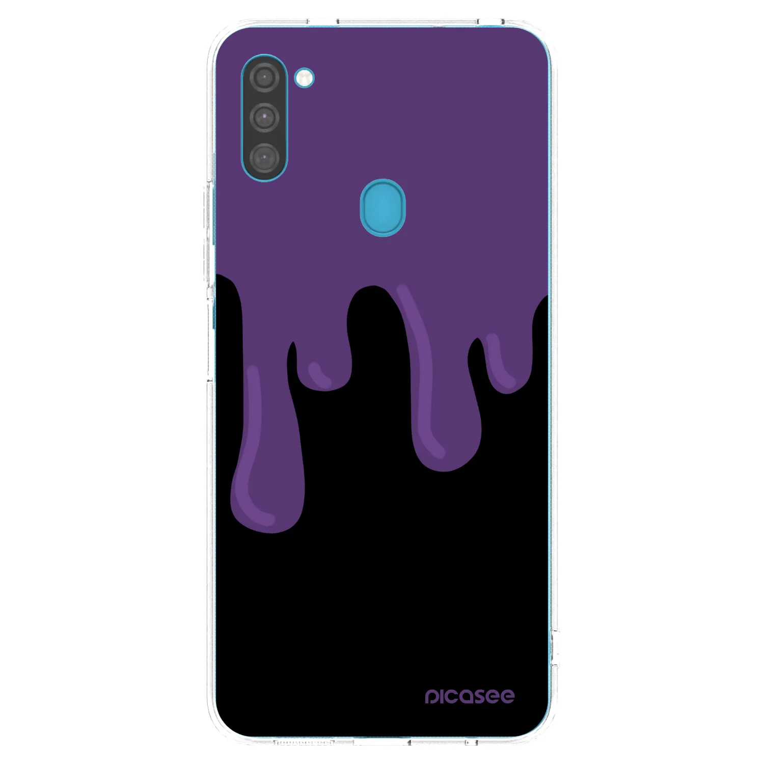 Picasee Samsung Galaxy M11 Hülle - Transparentes Silikon - Purple spooky