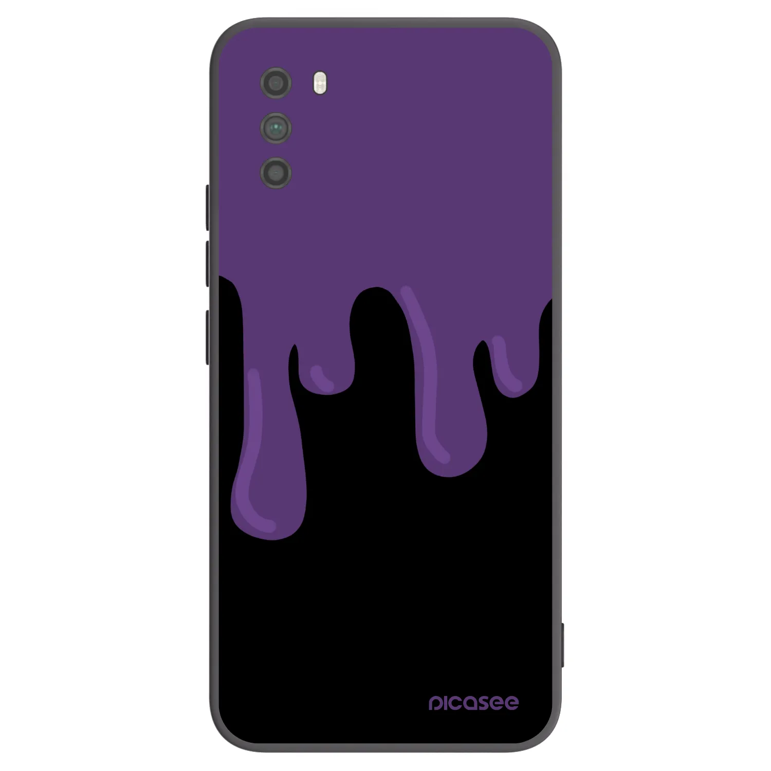 Picasee Xiaomi Poco M3 Hülle - Schwarzes Silikon - Purple spooky