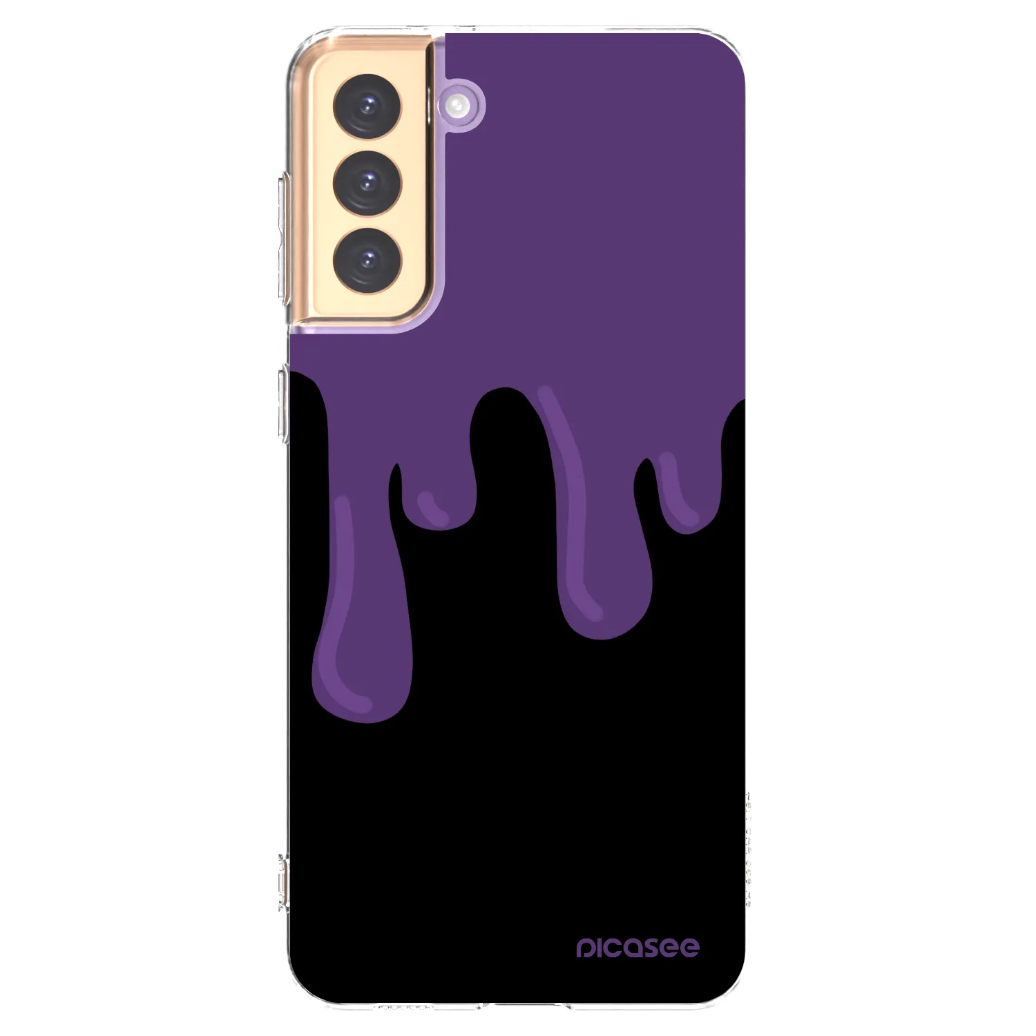 Picasee Samsung Galaxy S21+ 5G G996F Hülle - Transparentes Silikon - Purple spooky