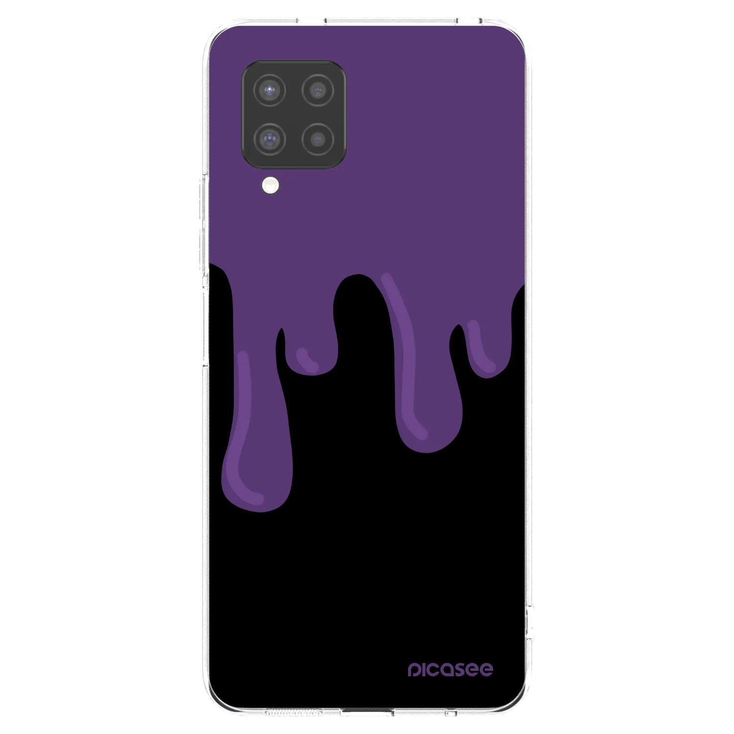 Picasee Samsung Galaxy A42 A426B Hülle - Transparentes Silikon - Purple spooky