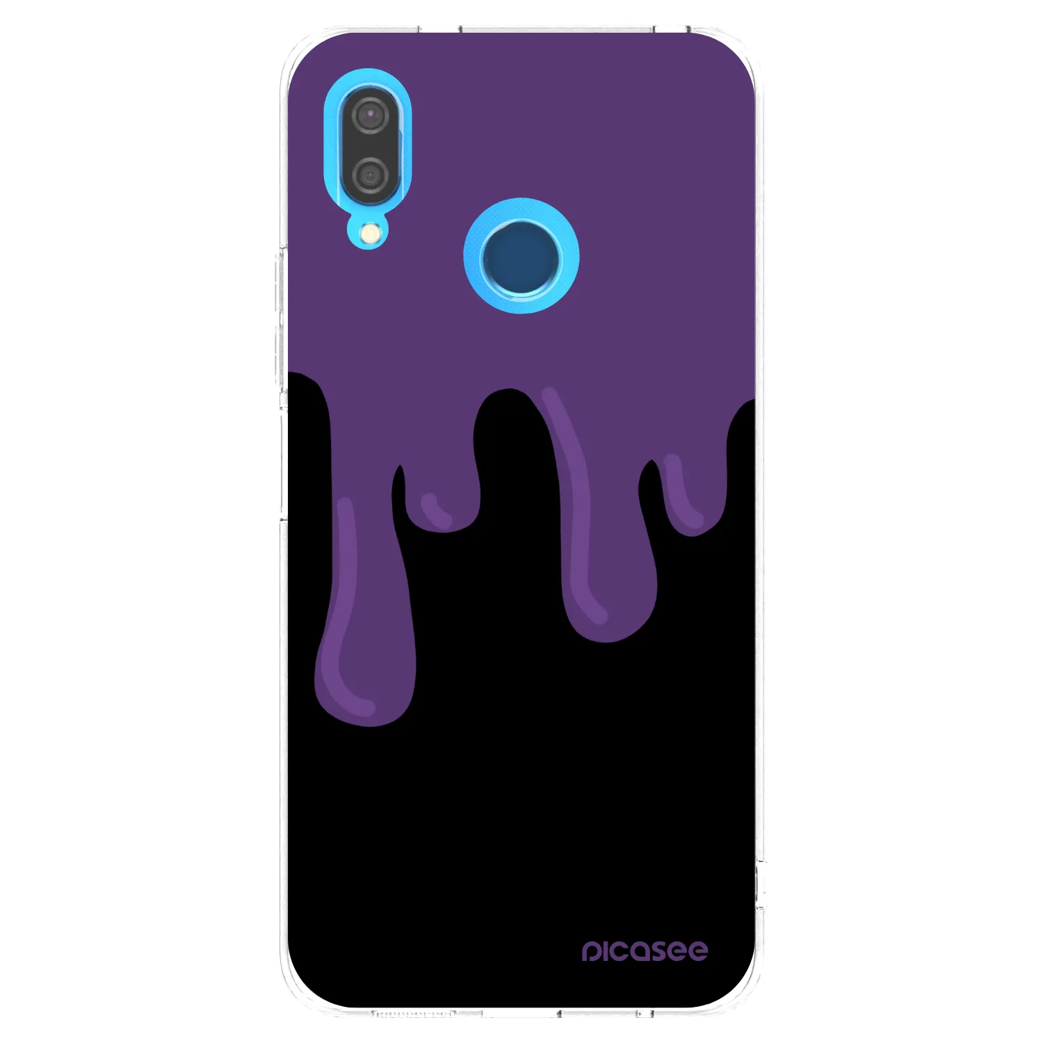 Picasee Huawei P20 Lite Hülle - Transparentes Silikon - Purple spooky