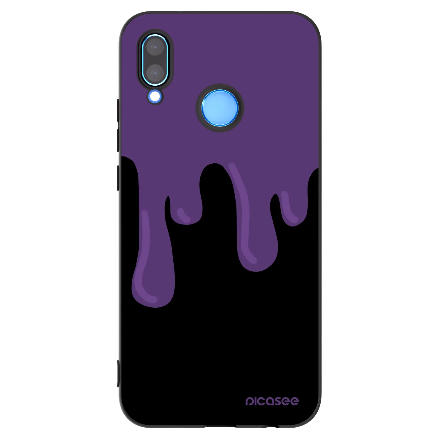 Picasee Huawei P20 Lite Hülle - Schwarzes Silikon - Purple spooky