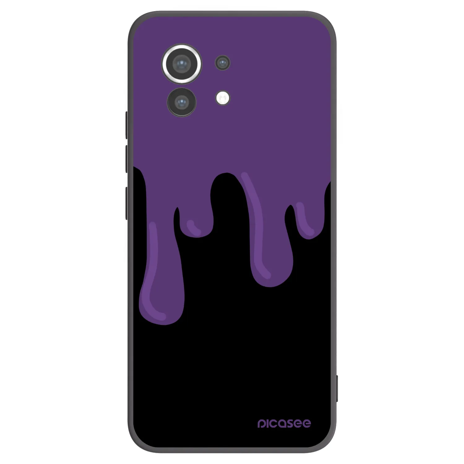 Picasee Xiaomi Mi 11 Hülle - Schwarzes Silikon - Purple spooky