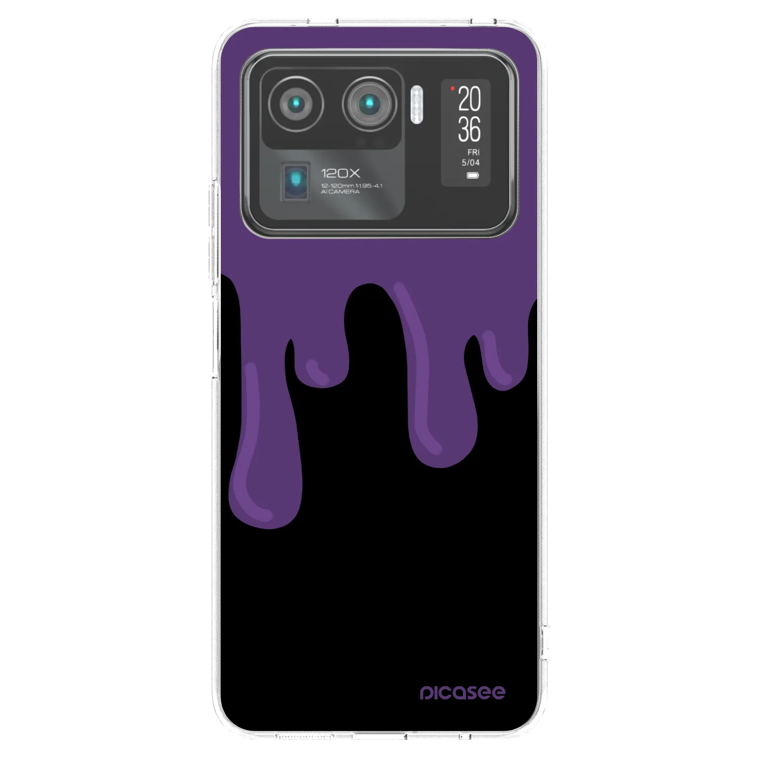 Picasee Xiaomi Mi 11 Ultra Hülle - Transparentes Silikon - Purple spooky