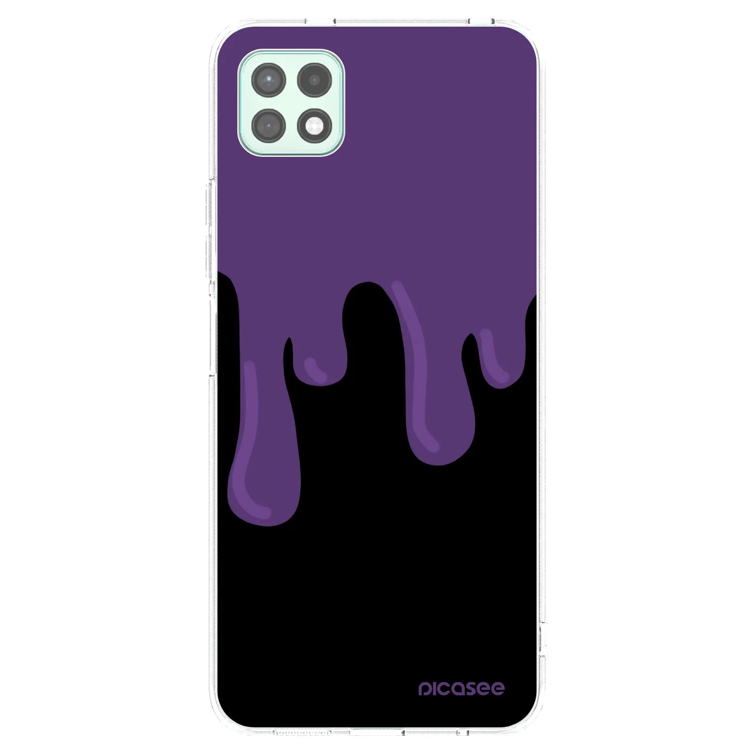 Picasee Samsung Galaxy A22 A226B 5G Hülle - Transparentes Silikon - Purple spooky