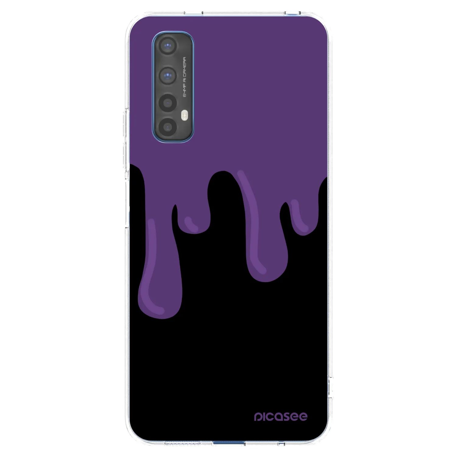 Picasee Realme 7 Hülle - Transparentes Silikon - Purple spooky