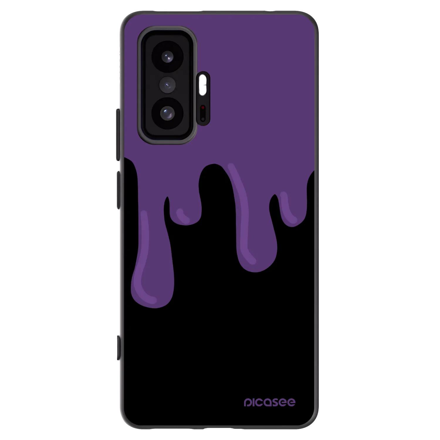 Picasee Xiaomi 11T Hülle - Schwarzes Silikon - Purple spooky
