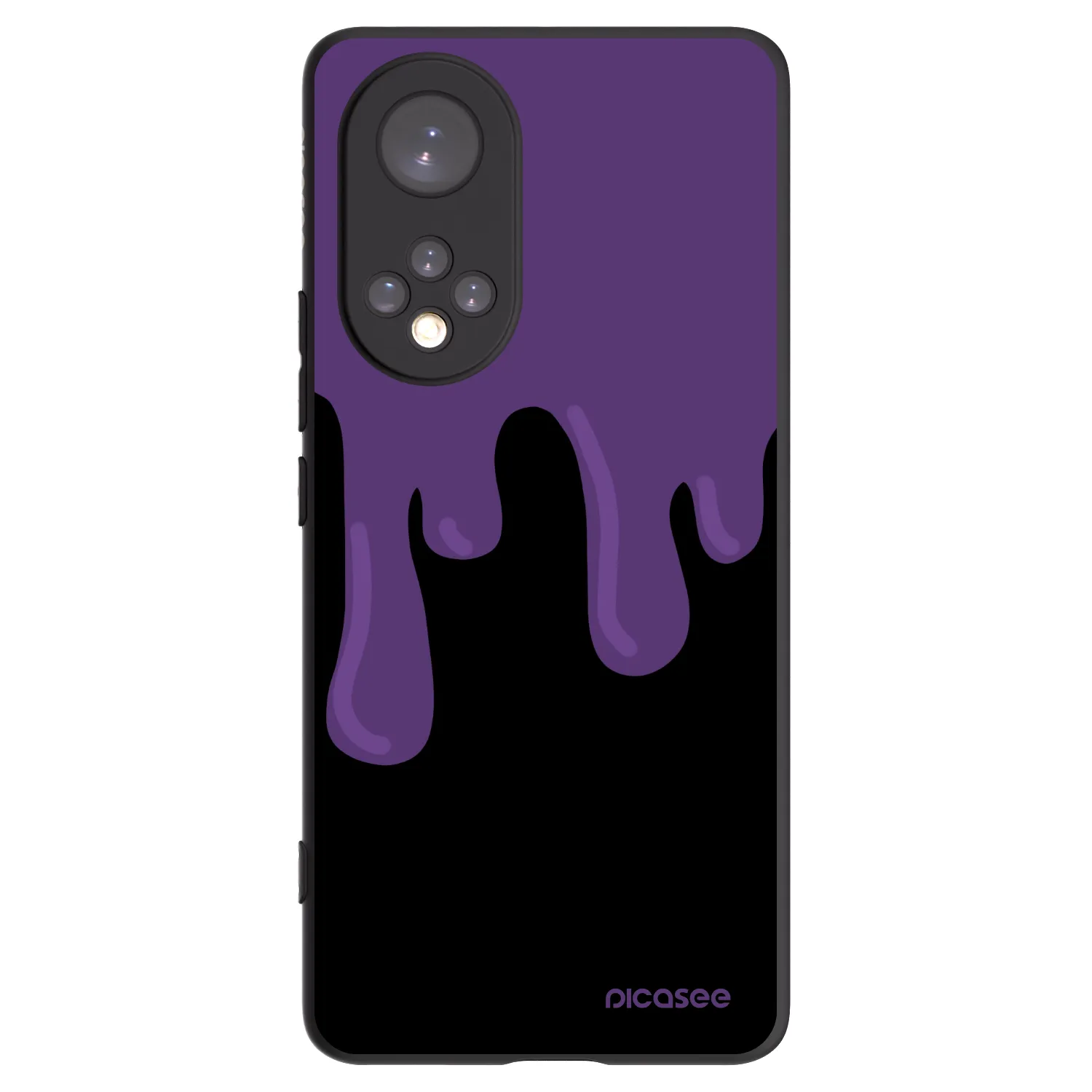 Picasee Huawei Nova 9 Hülle - Schwarzes Silikon - Purple spooky