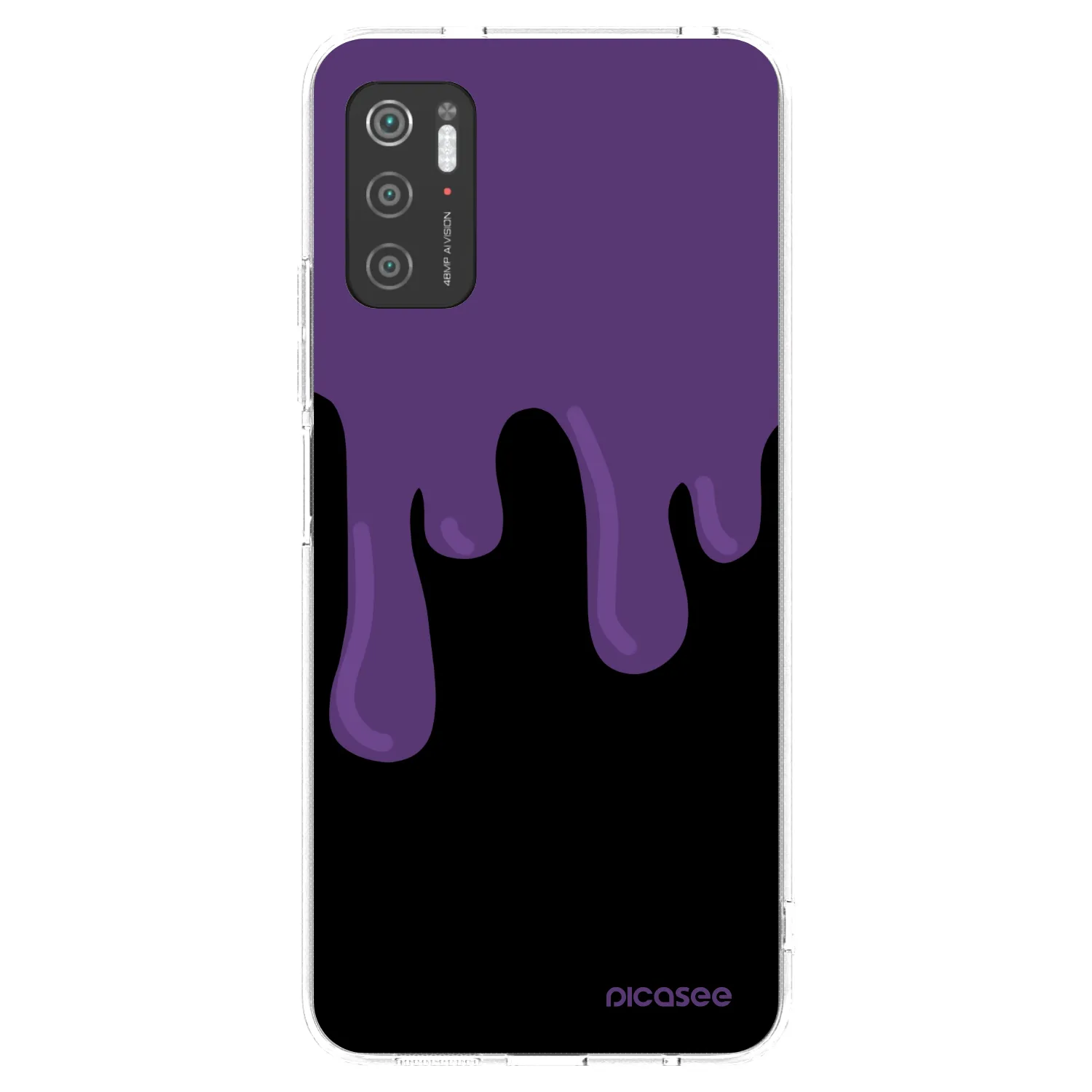 Picasee Xiaomi Poco M3 Pro 5G Hülle - Transparentes Silikon - Purple spooky