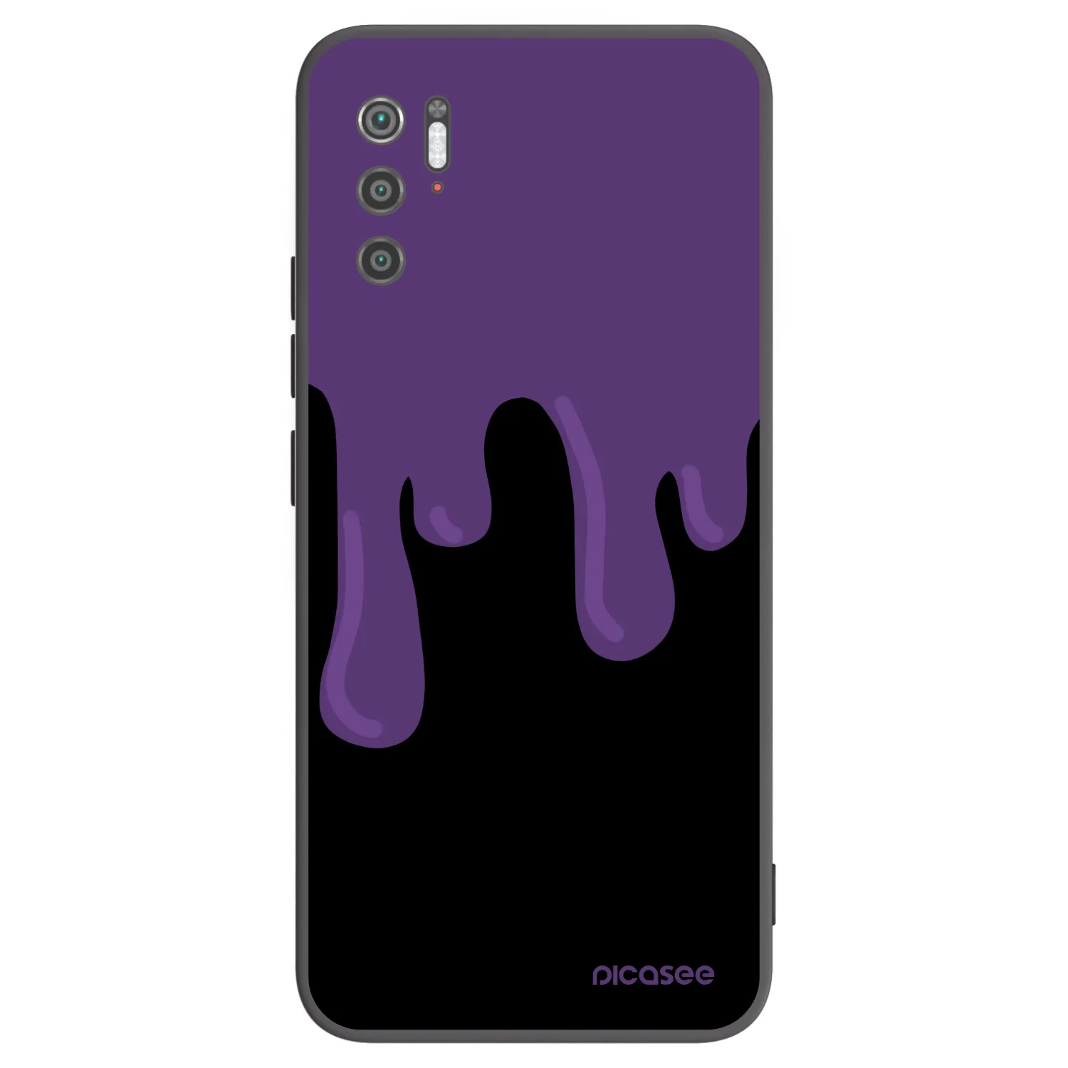 Picasee Xiaomi Poco M3 Pro 5G Hülle - Schwarzes Silikon - Purple spooky