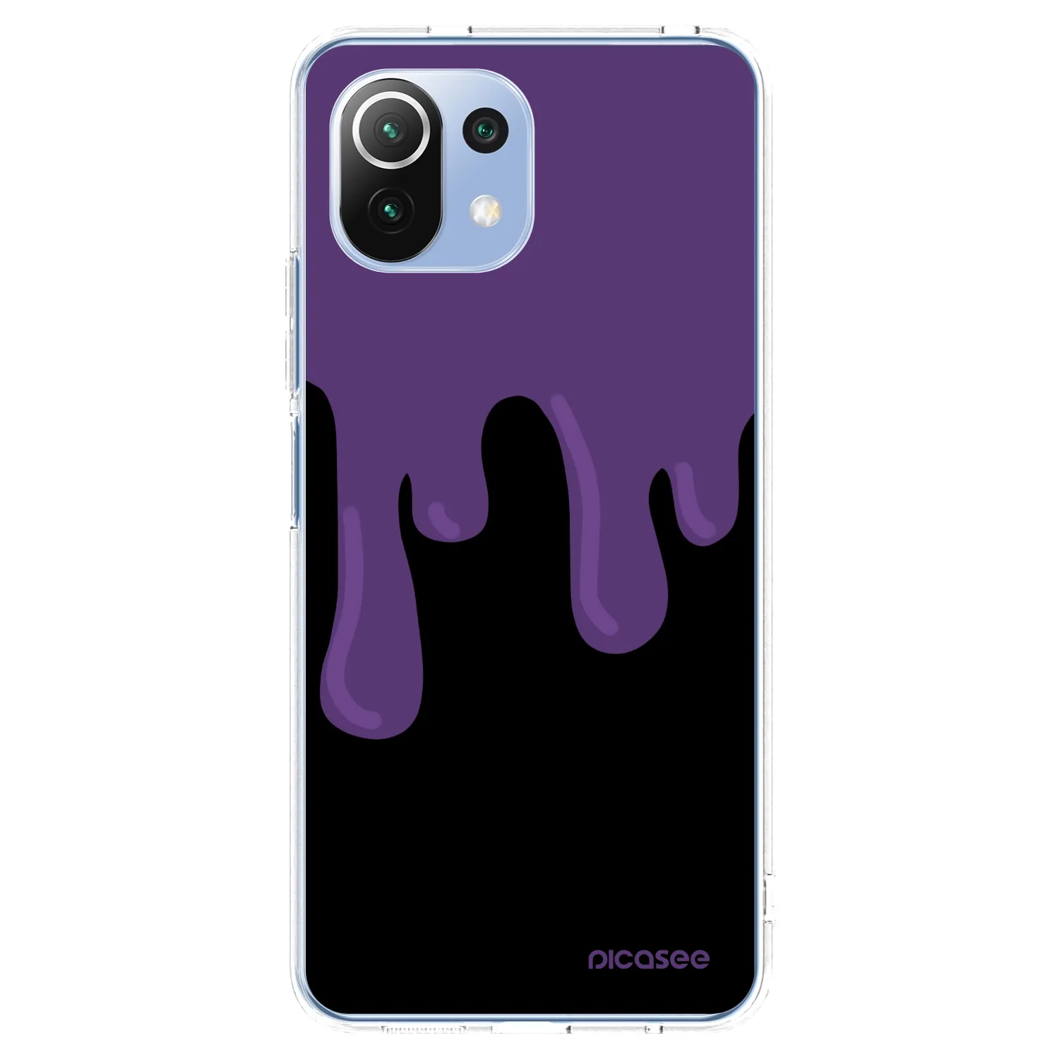 Picasee Xiaomi 11 Lite 5G NE Hülle - Transparentes Silikon - Purple spooky