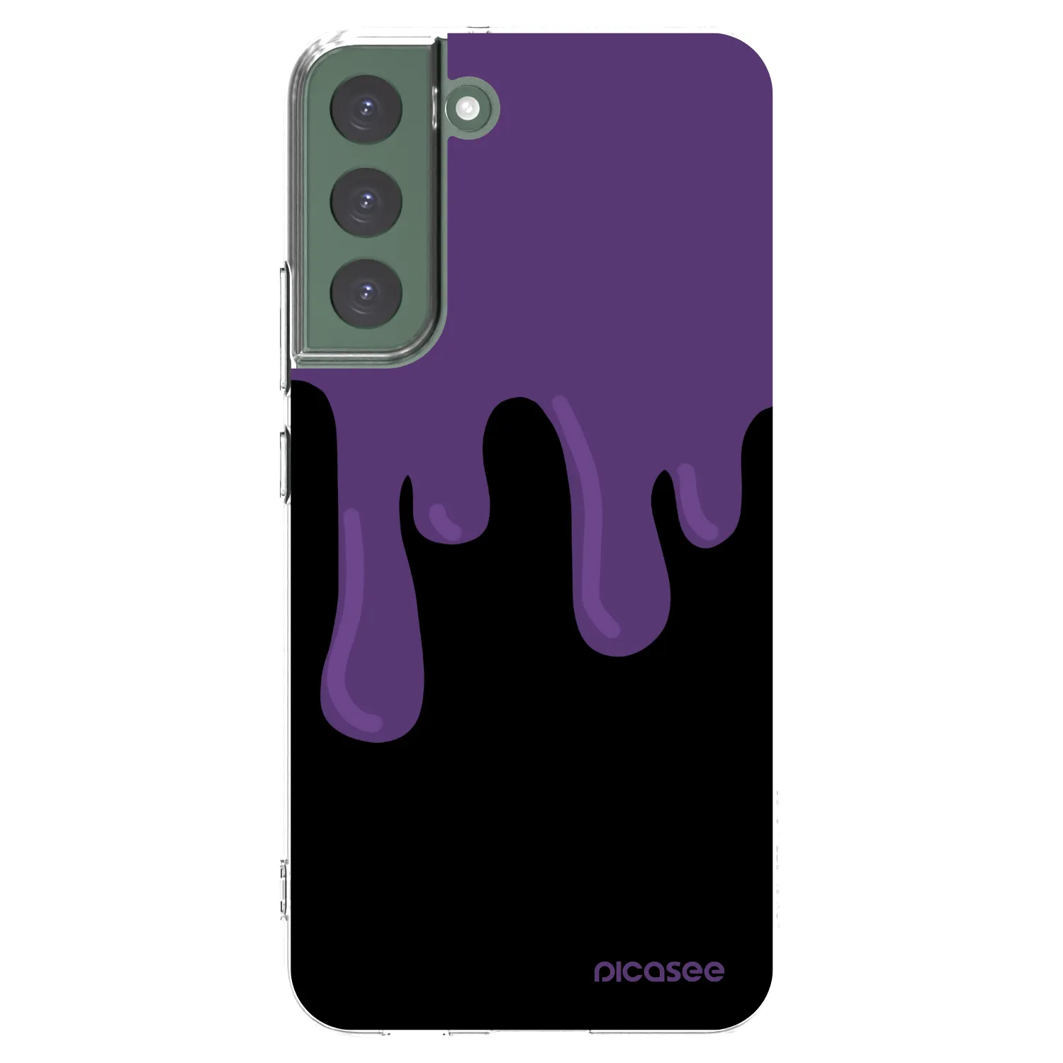 Picasee Samsung Galaxy S22+ 5G Hülle - Transparentes Silikon - Purple spooky
