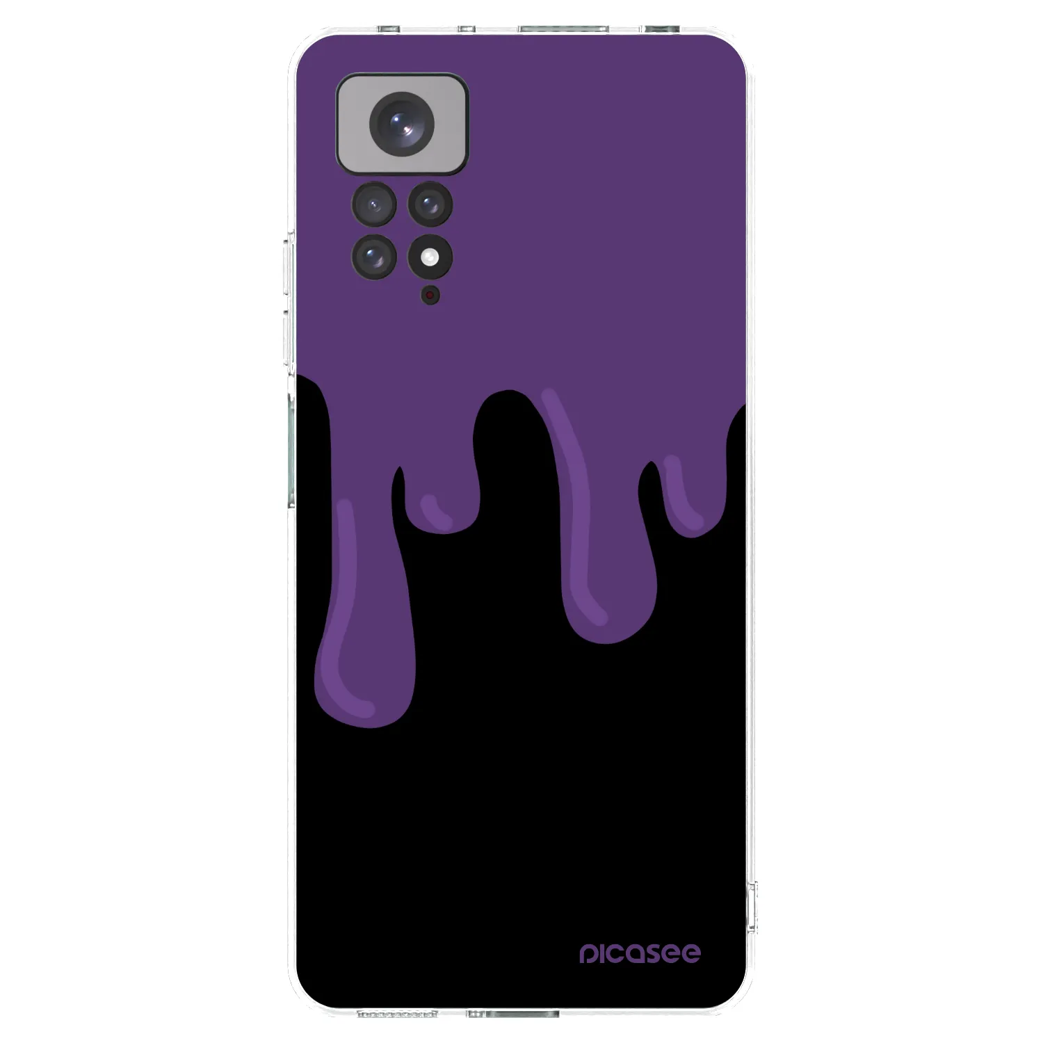 Picasee Xiaomi Redmi Note 11S 4G Hülle - Transparentes Silikon - Purple spooky