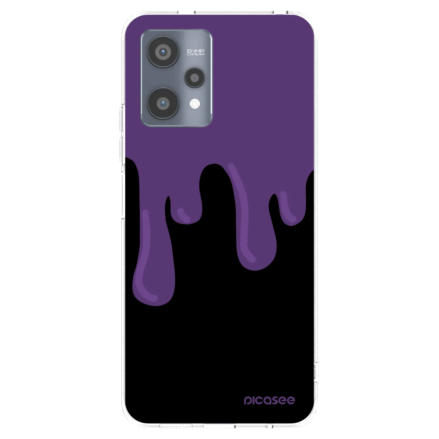 Picasee Realme 9 Pro 5G Hülle - Transparentes Silikon - Purple spooky