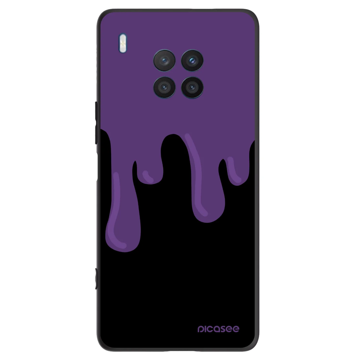 Picasee Honor 50 Lite Hülle - Schwarzes Silikon - Purple spooky
